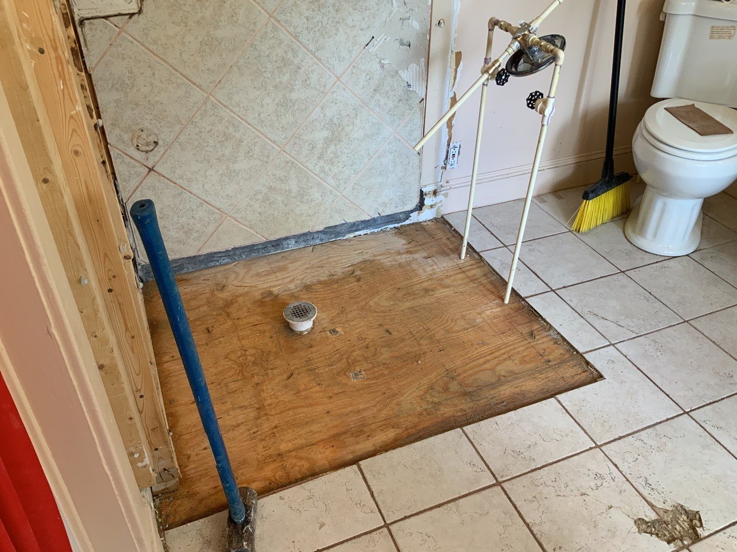 Bathroom Remodel using New Bathroom Tile and Tube by Alpha Design Services