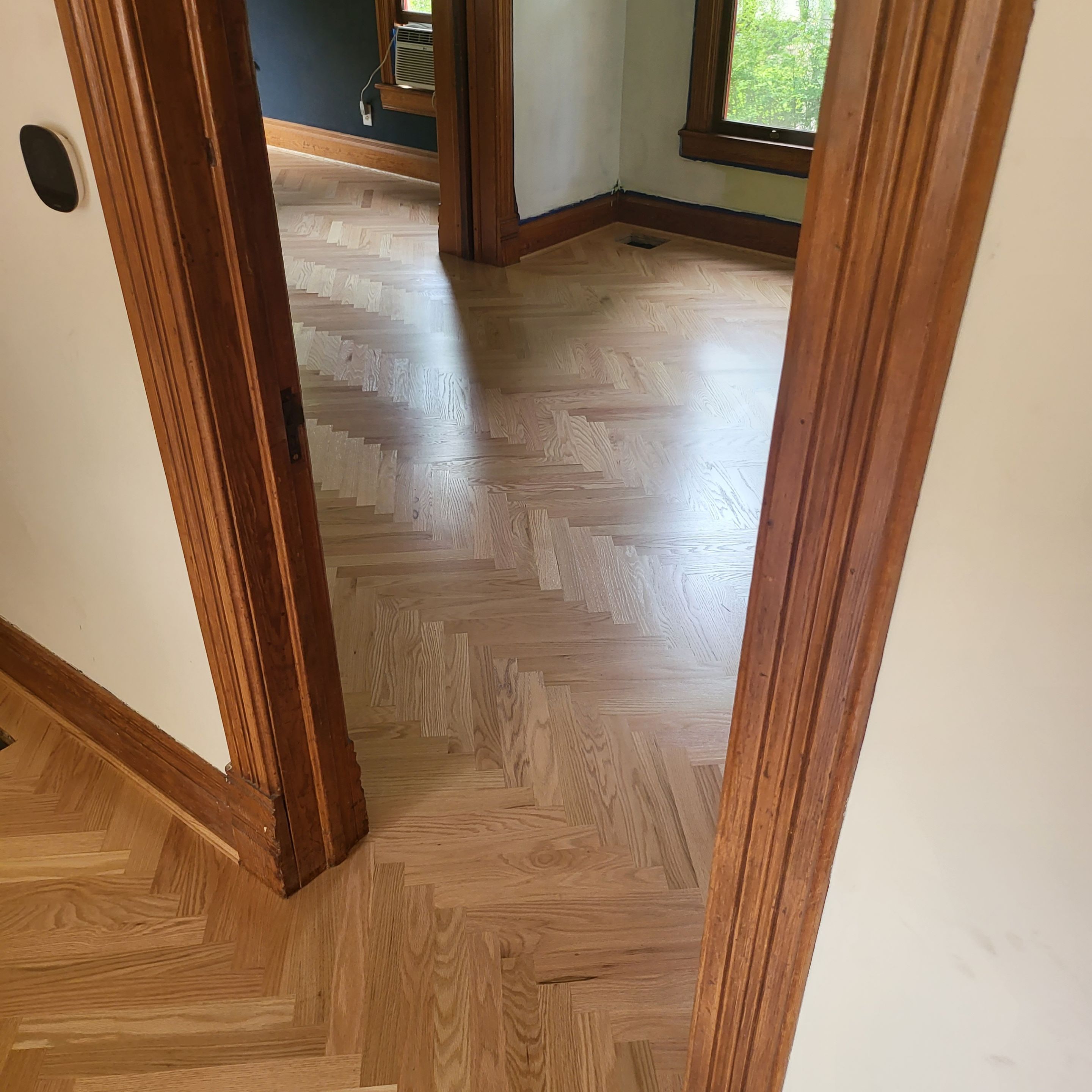 Historical herringbone by Ann Arbor Hardwoods 