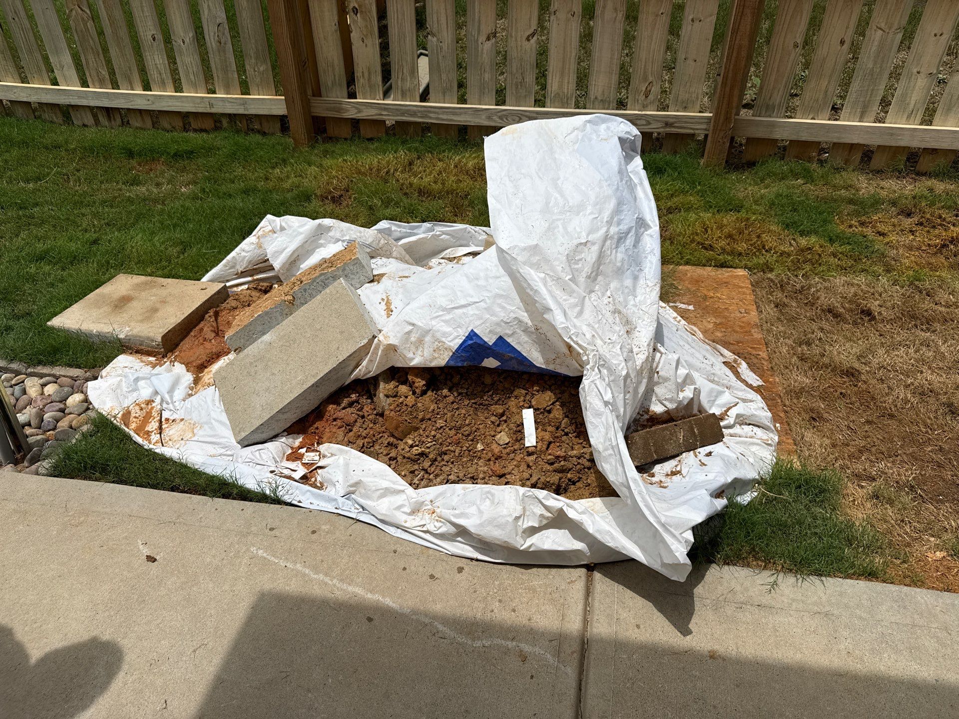 Project in Matthews by Badger Hauling