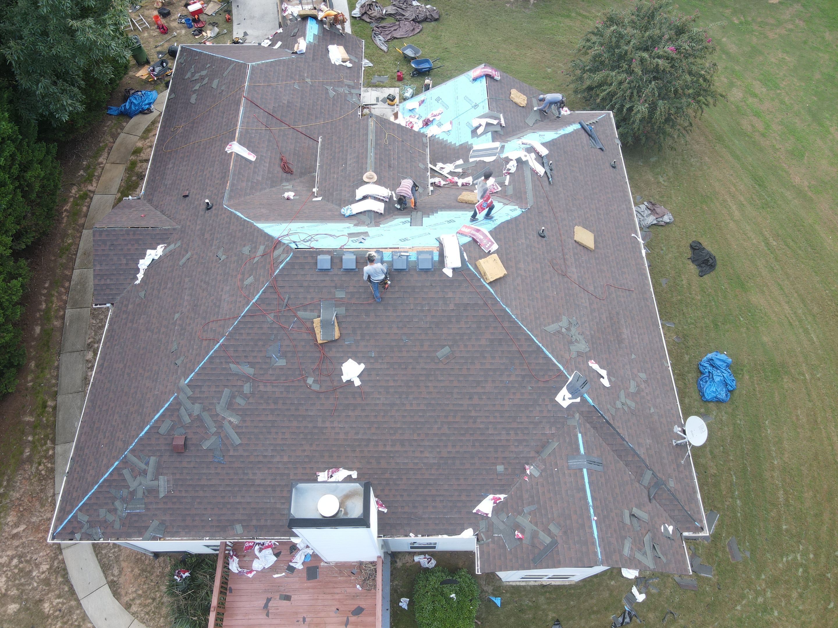 Residential Roofing Installation using GAF by Inspector Roofing and Restoration