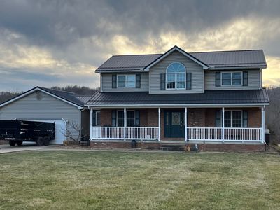 Residential Roofing Installation using Performance Panel Metal - Frost Black