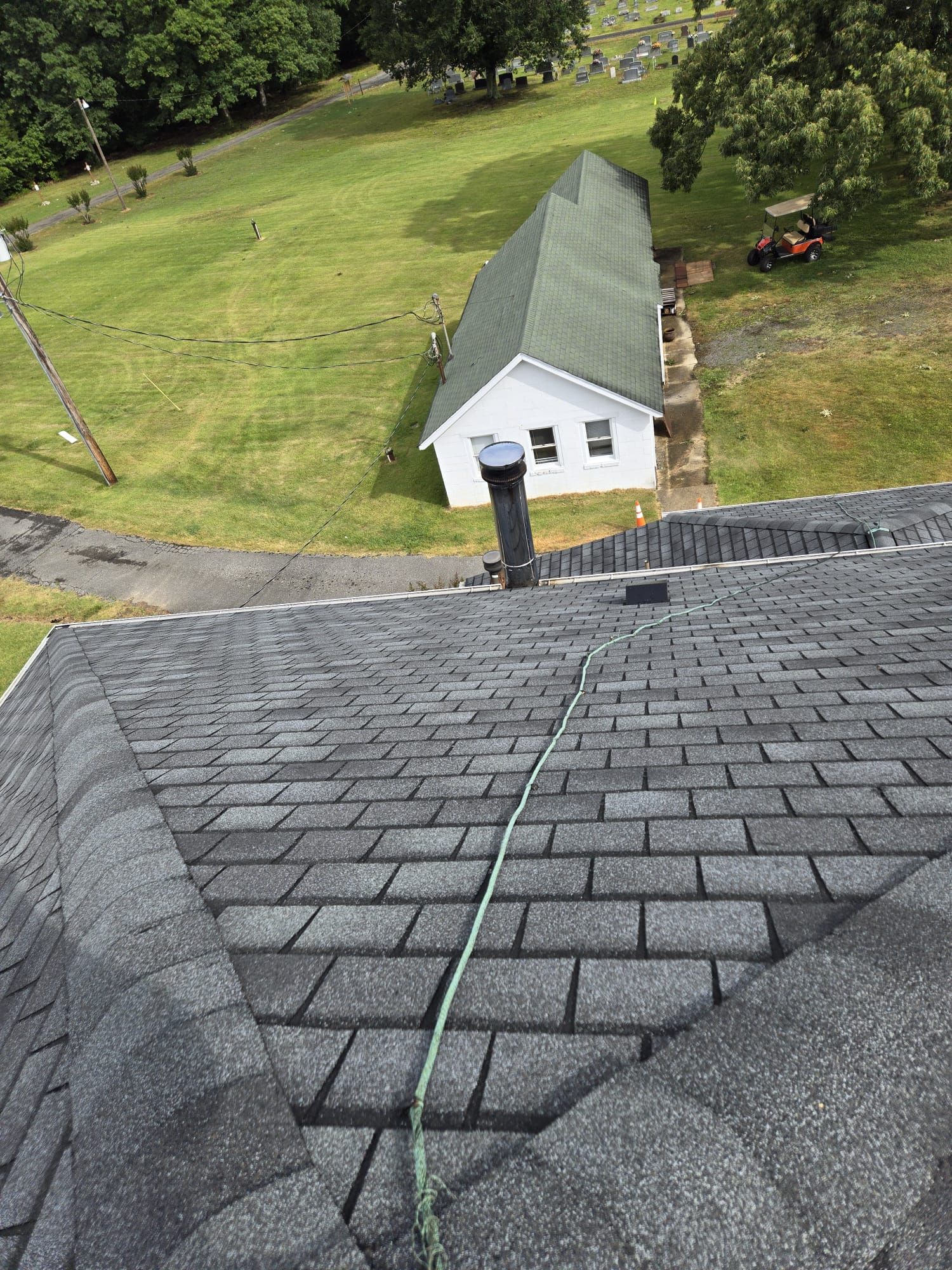 Church Roof Installation using GAF Slateline by ExteriorPros