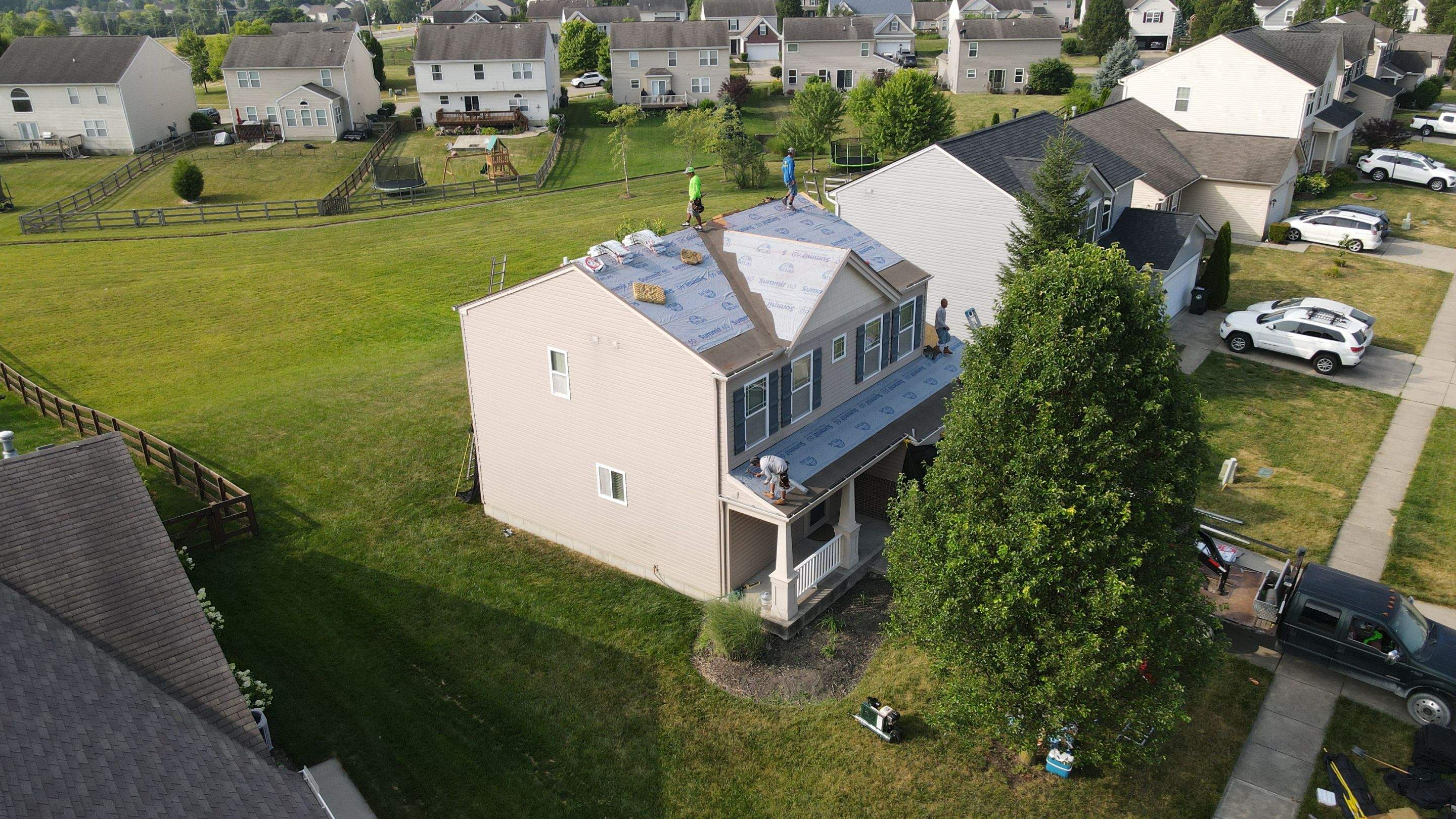 Roof paid for by insurance-Weathered Shadow by Tamlin Roofing