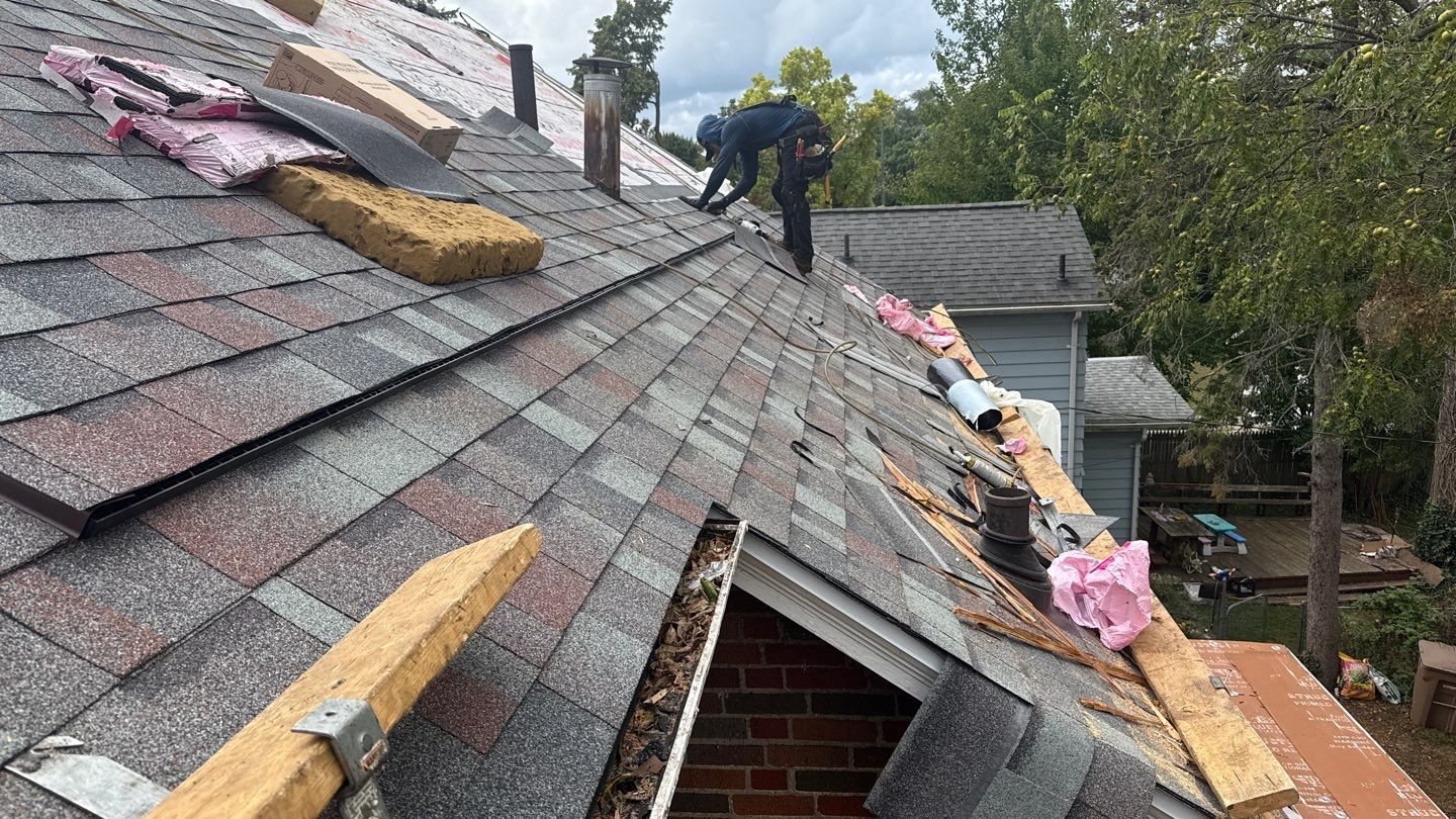 Roof Replacement using Owens Corning Colonial Slate by 180 Contractors