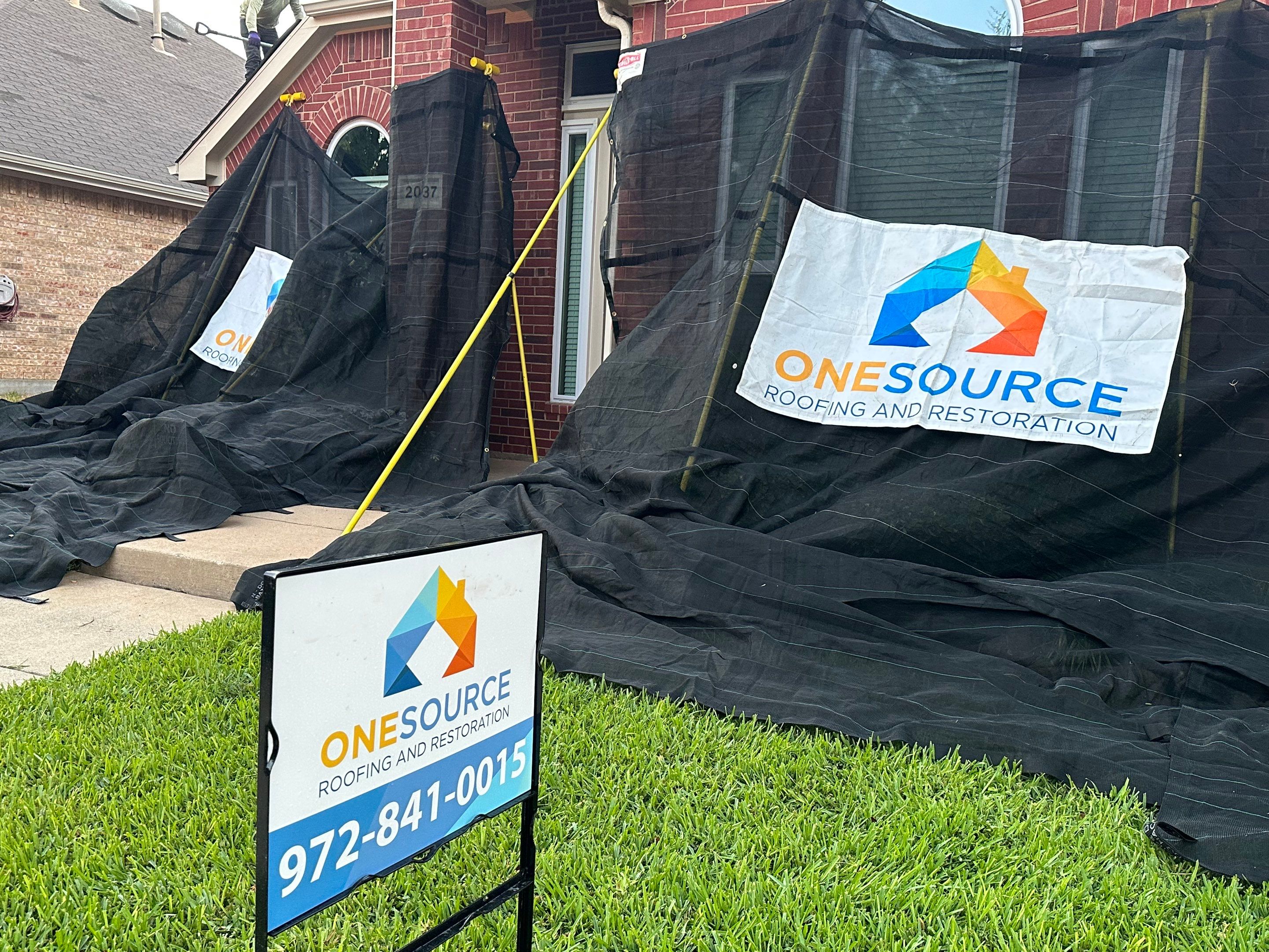 Residential Roofing Installation using GAF Timberline HDZ Charcoal by OneSource Roofing and Restoration