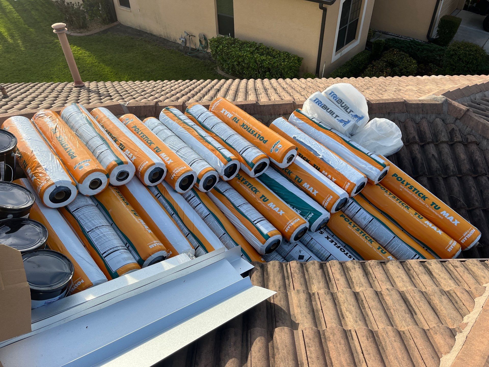 In Progress - Residential Tile Roofing Installation at Lakeridge Falls using tiles from Eagle Roofing Products! by Gopher Roofing