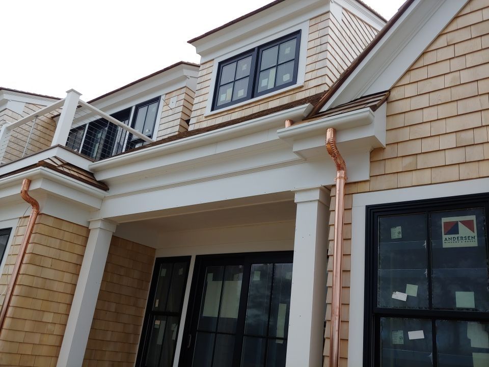 Chatham, MA Gutter Installation using 4x5 FiberGlass Gutter by Gutter Pro Enterprises