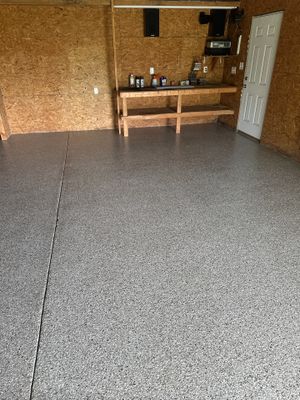 Garage Floor Coating using Creekbed