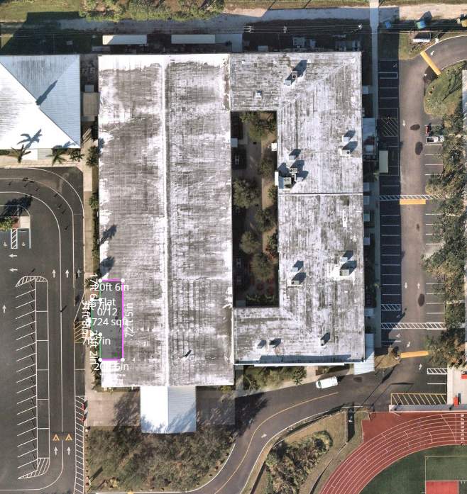 Emergency Repair on School from Storm Damage by Four Peaks Roofing
