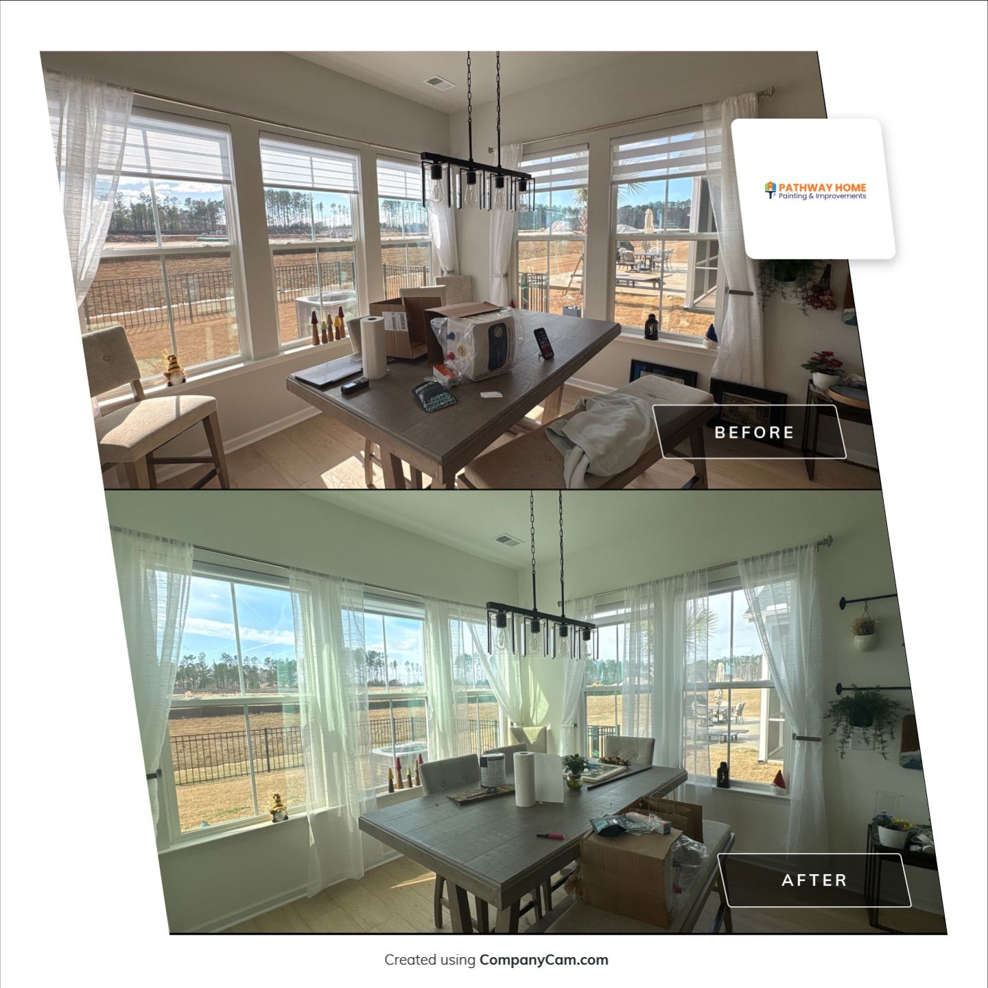 Another fresh interior transformation underway in Summerville 🎨 by Pathway Home Painting & Improvements