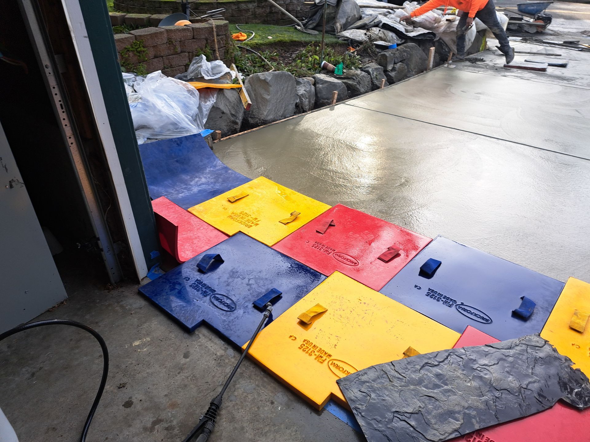 Stamped Concrete Patio and Driveway | Edmonds  by Jireh Asphalt & Concrete Inc 