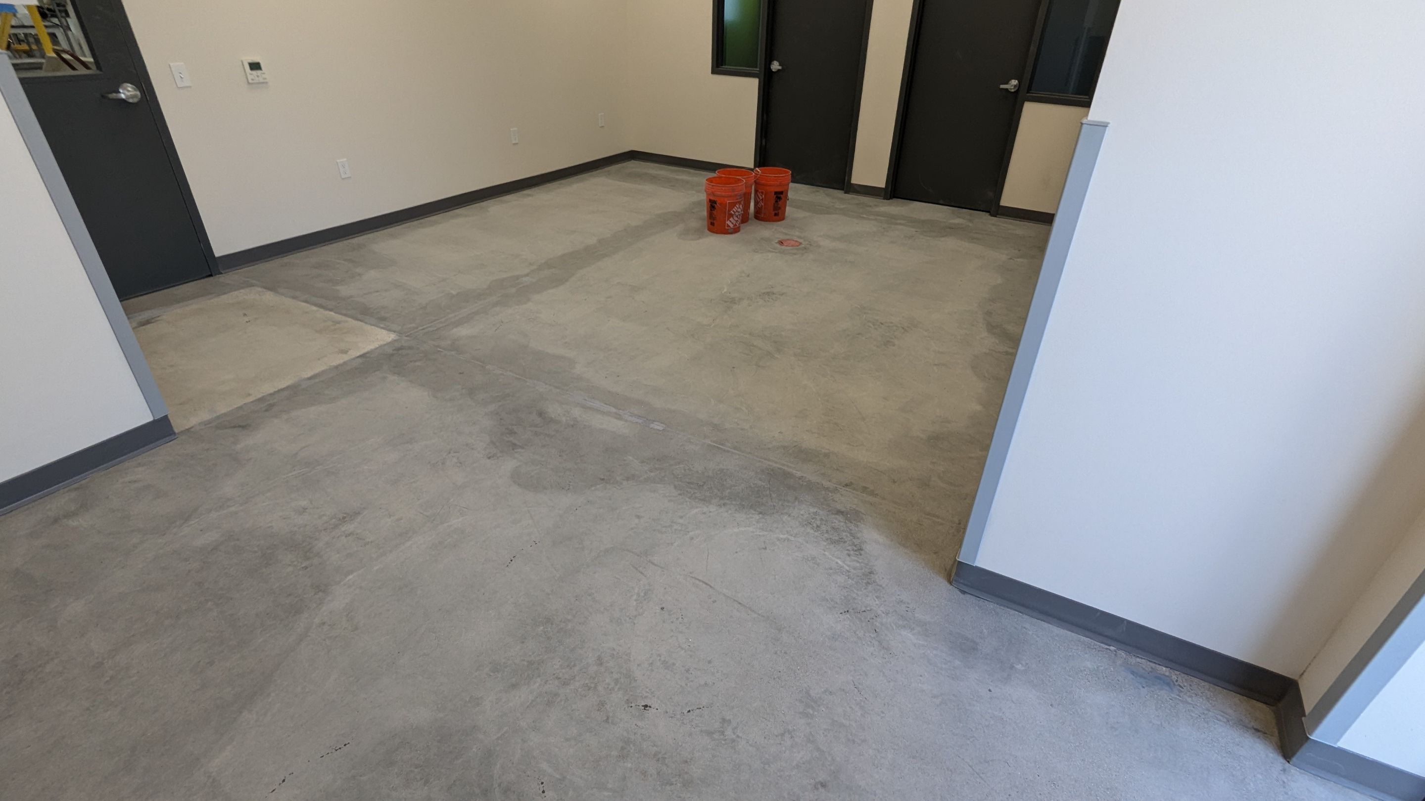 Commercial Floor Transformation using Aurora Accent W/Hypnotic Blue by Croc Coatings, LLC