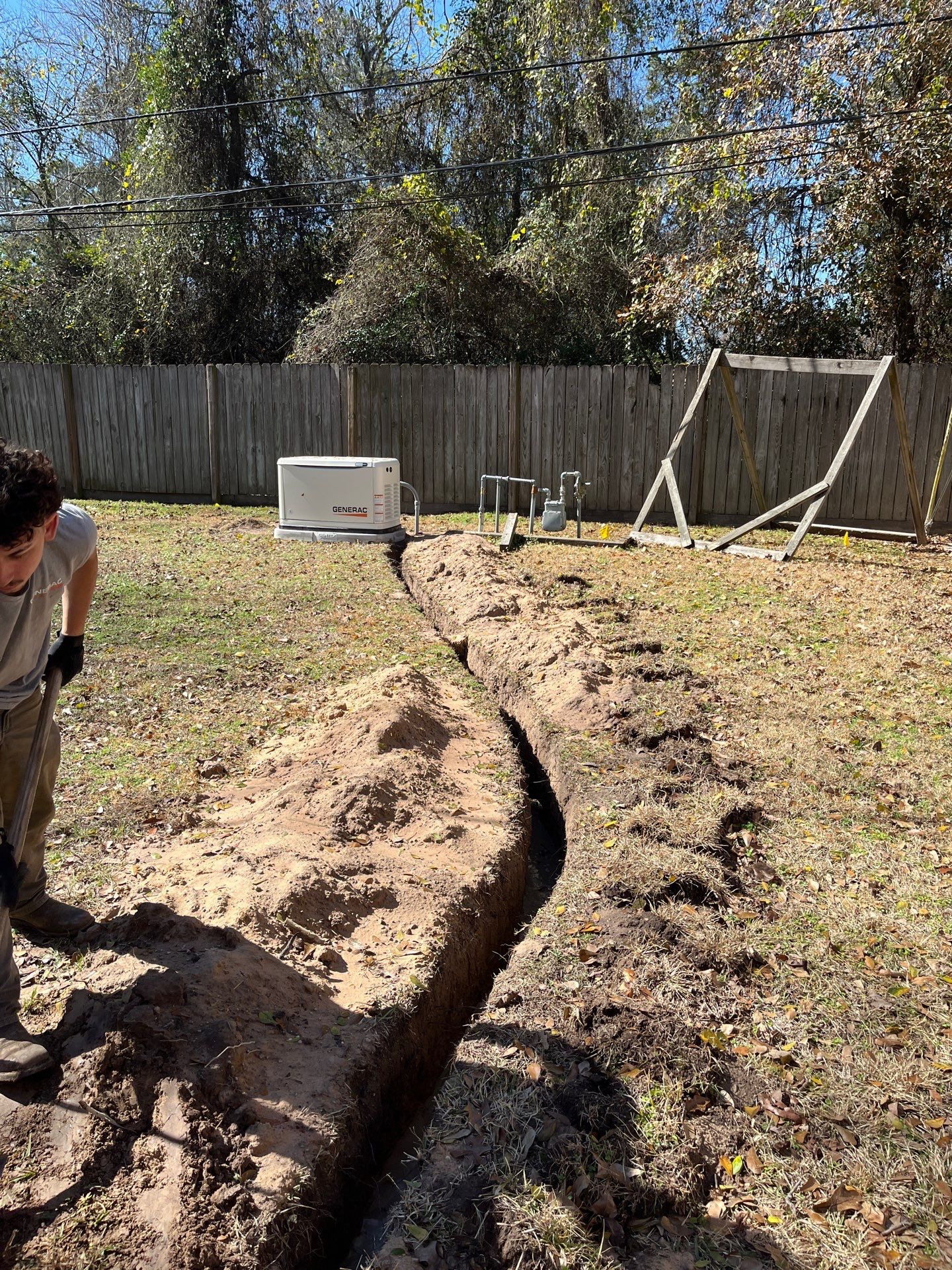 Residential Generac Home Standby Generator Installation in Conroe, Texas by GenTex Elite Services