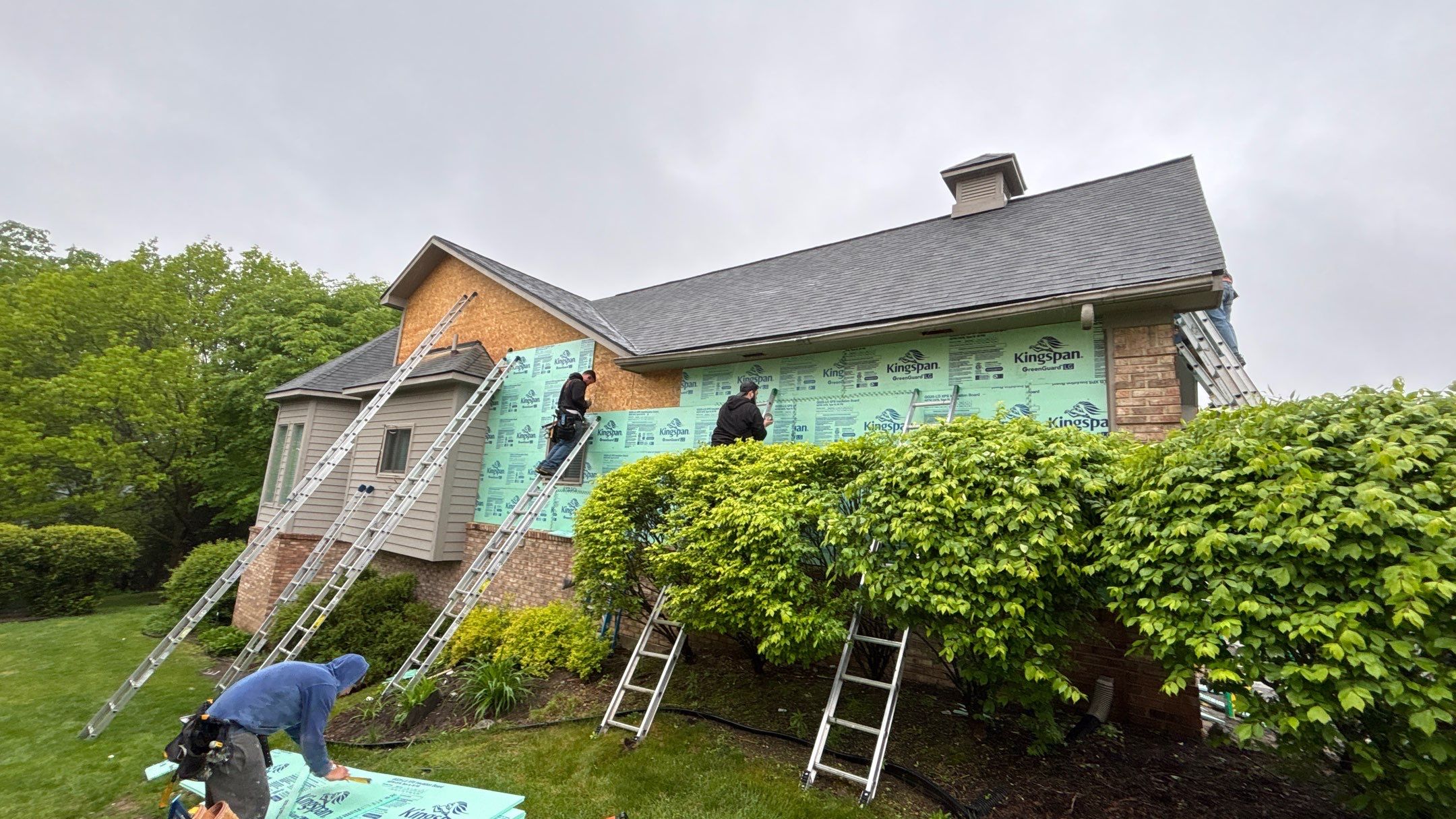 Siding Replacement using Alside Storm Grey by 180 Contractors