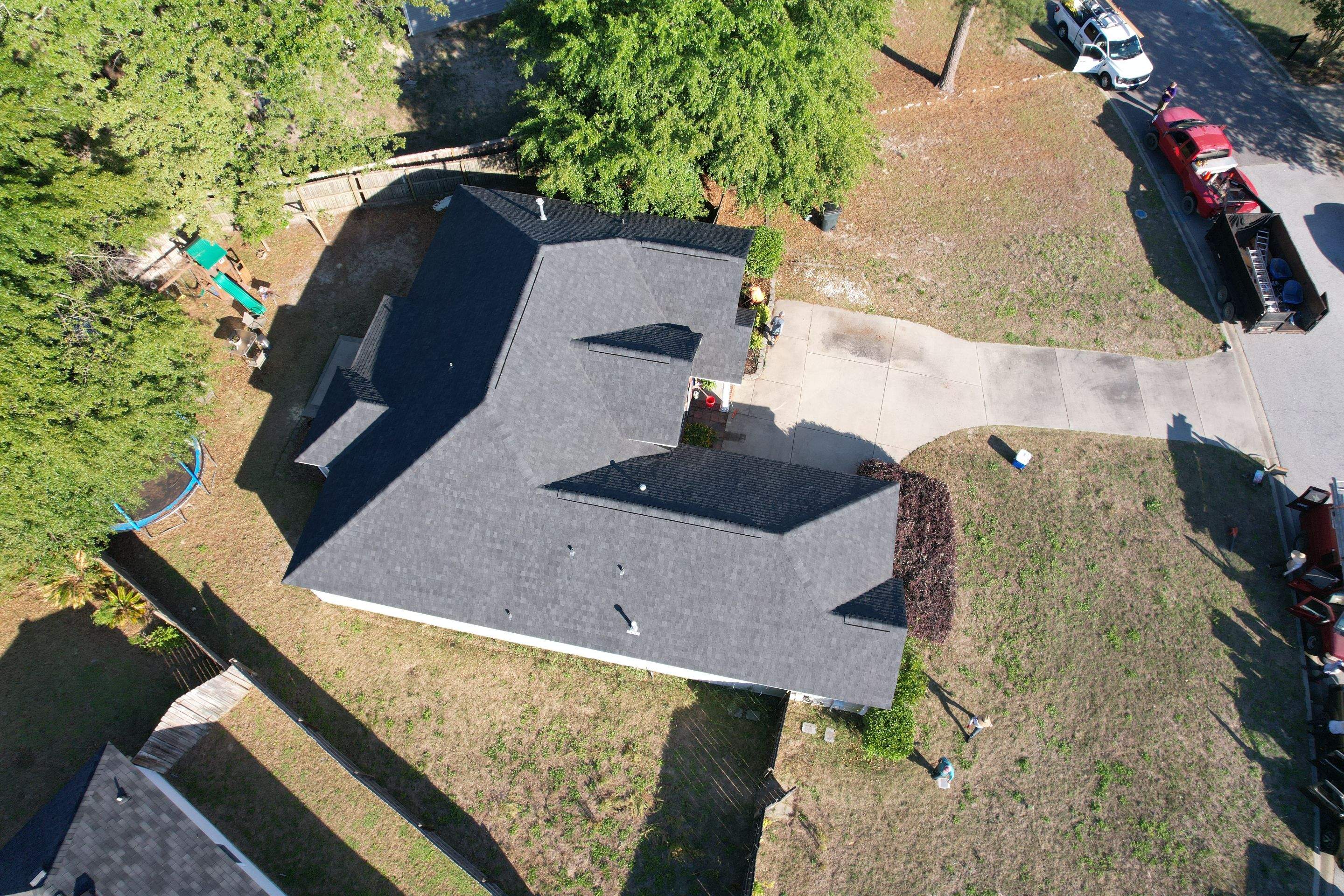 Roof Replacement- Atlas Black Shadow- Gutters & Guards- North Augusta by South Point Roofing