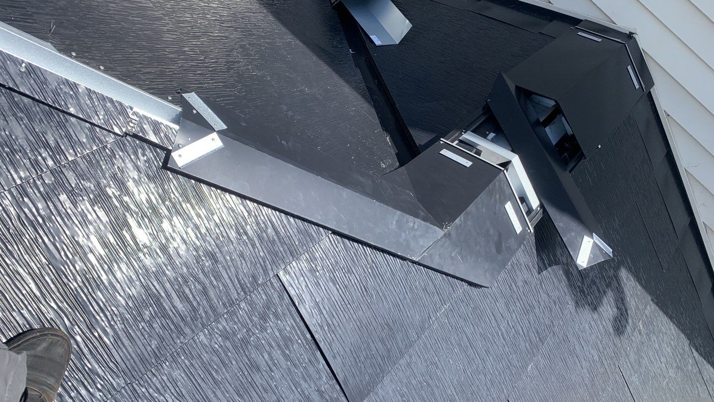 Tesla Solar Roof using Tesla Solar Roof V3 tiles by American Home Contractors