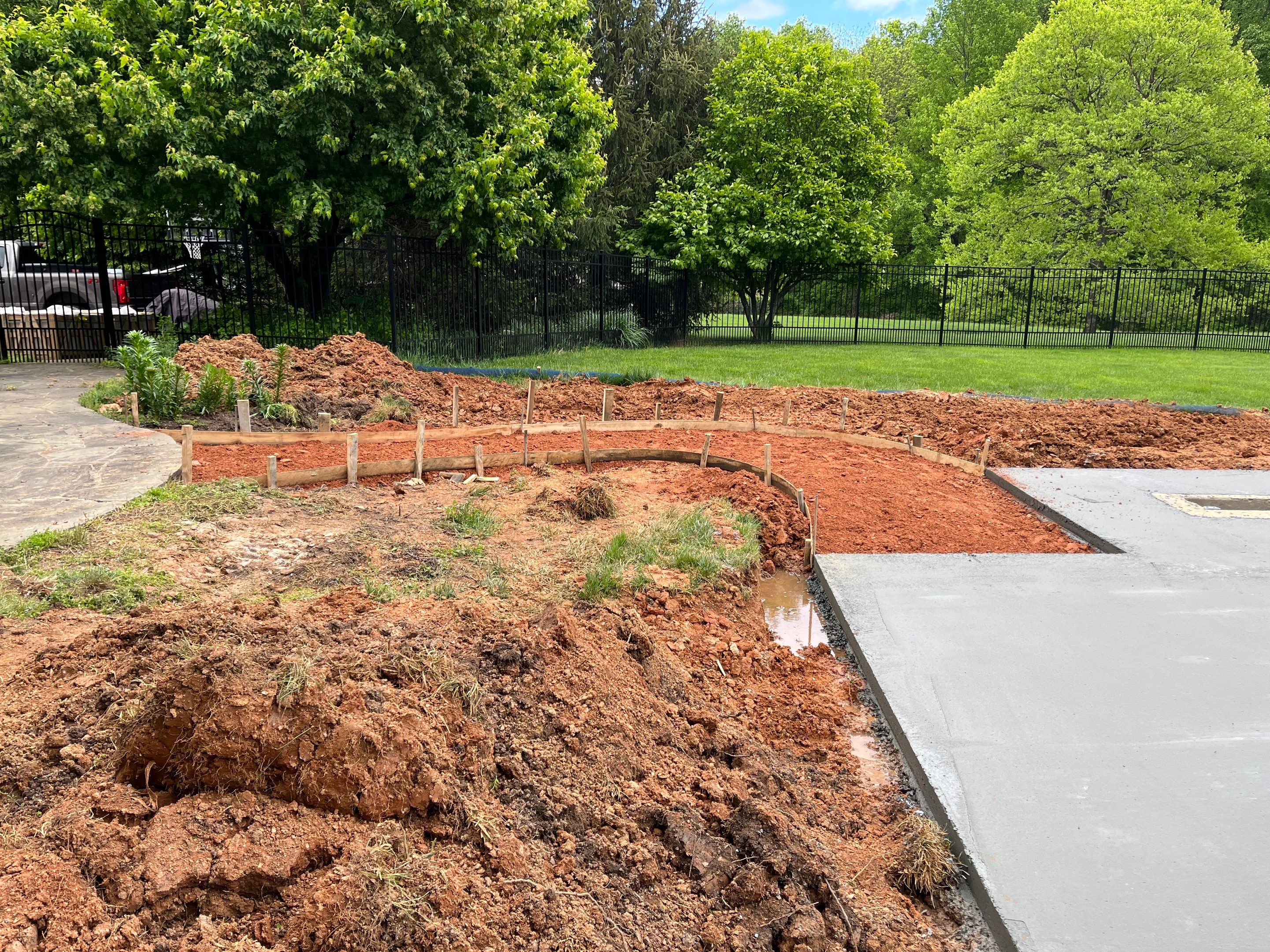 Gunite Pool w/ Raised Waterfall and Autocover  by Elysium Pools