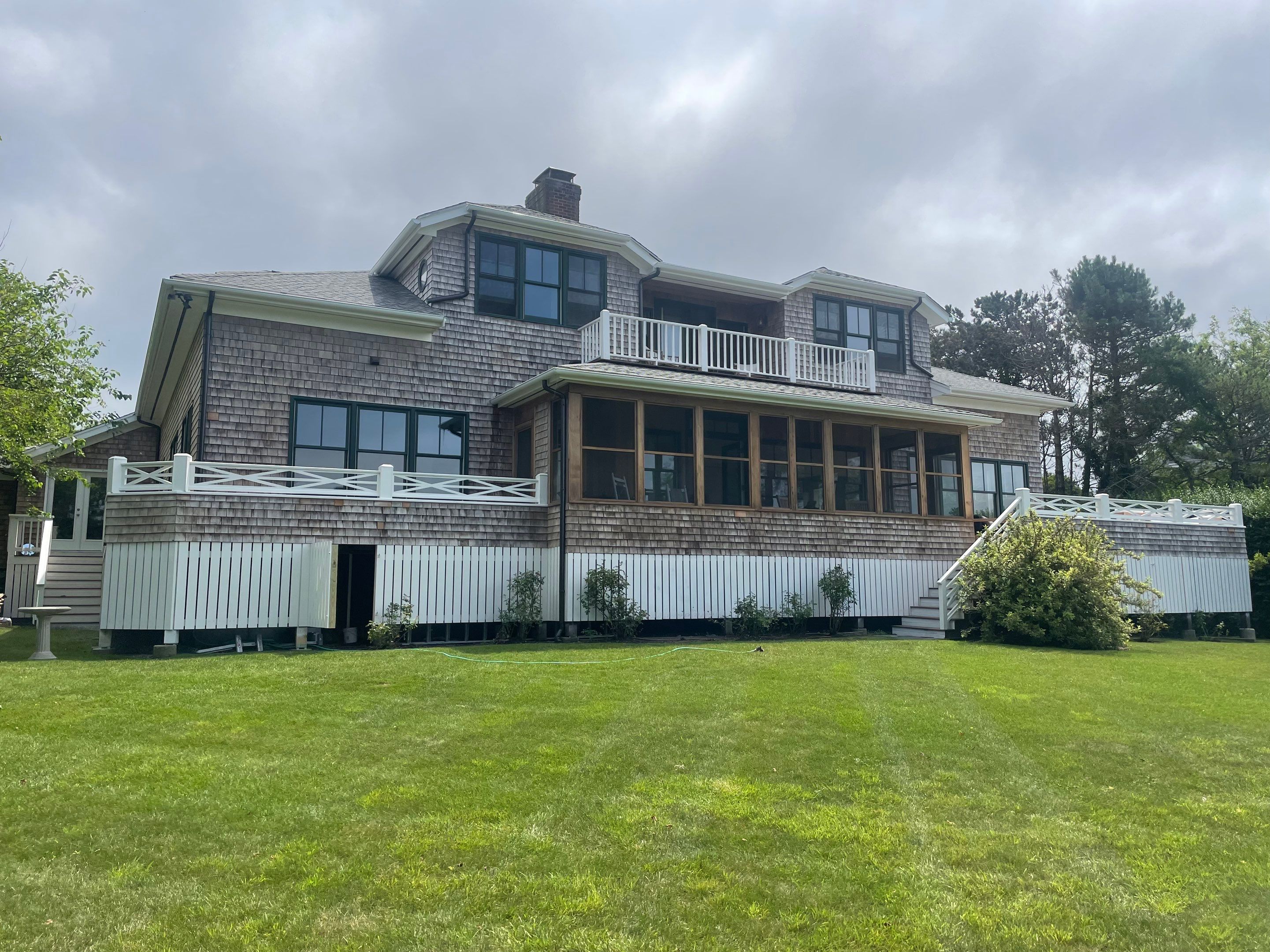 Half Round Aluminum Gutters Installed in Falmouth, MA by Gutter Pro Enterprises