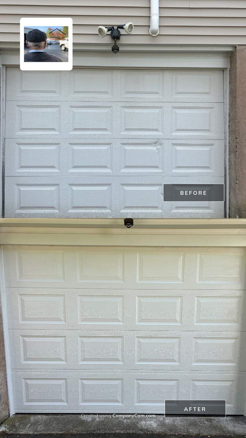 Garage Door Installation using Amarr Olympus Garage door by DiGiorgi Roofing and Siding Inc