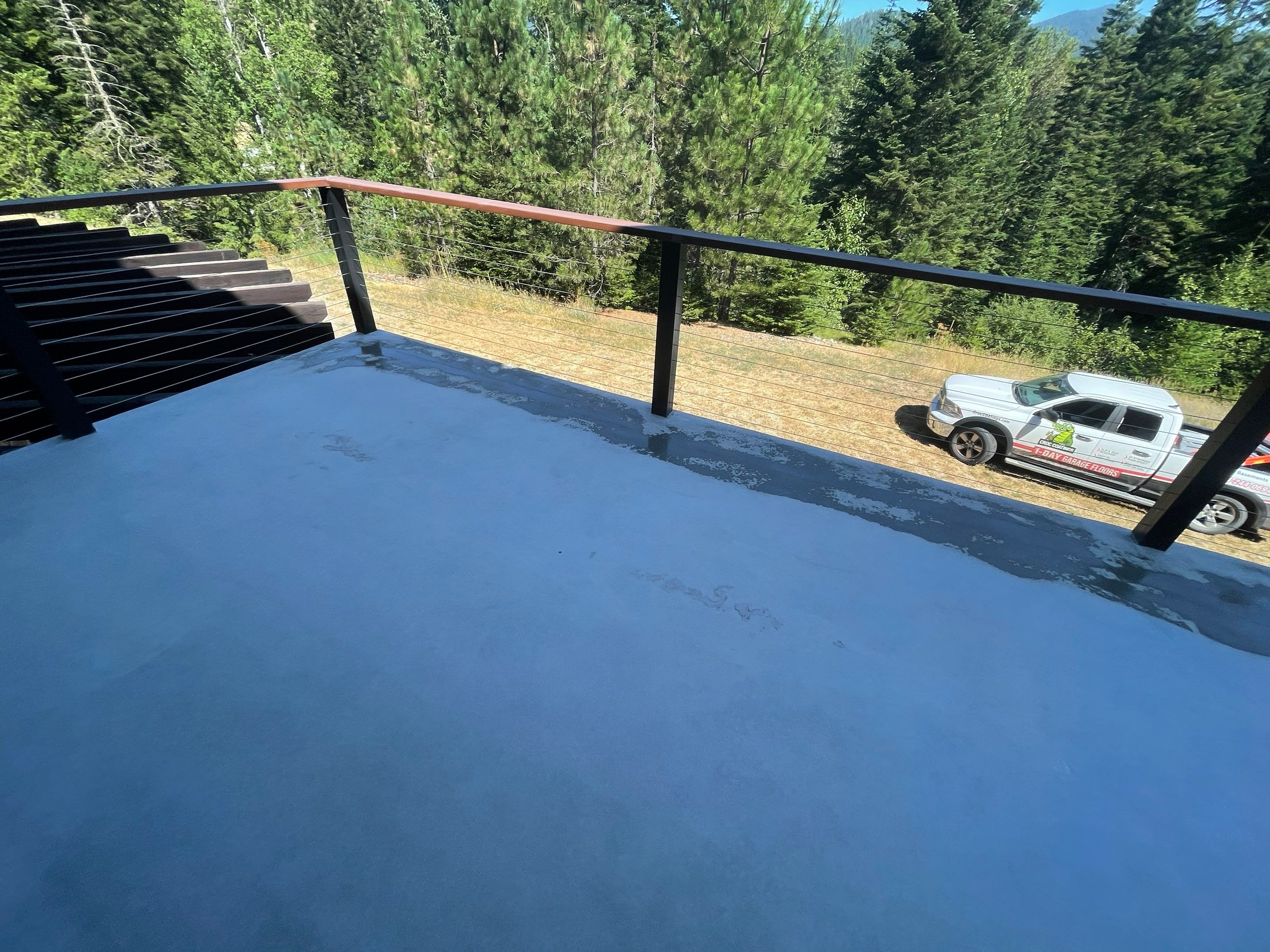 Patio Transformation using Greystone 1/8" by Croc Coatings, LLC