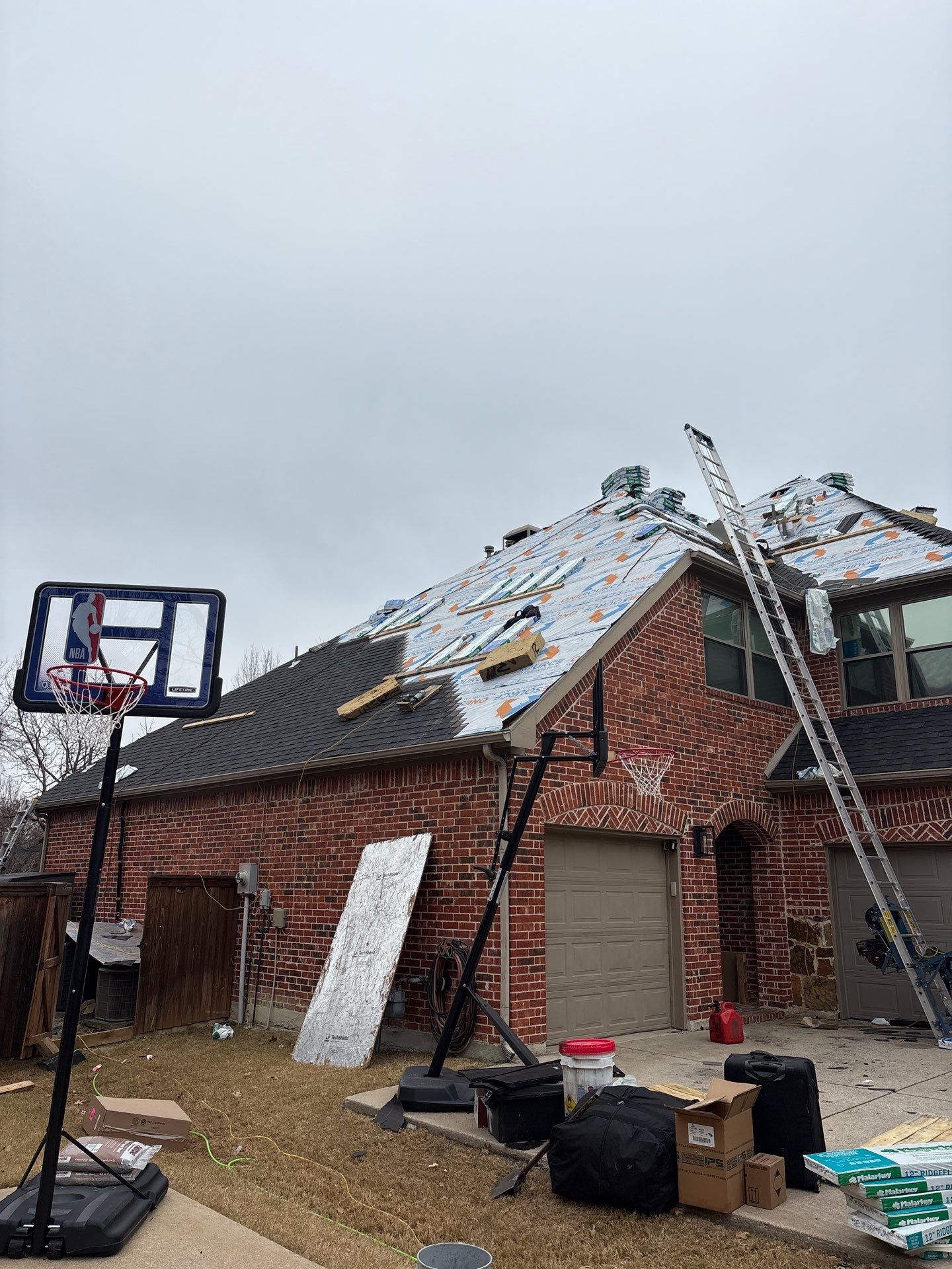 Residential Roofing Installation using Malarkey Vista Brilliant Black by OneSource Roofing and Restoration