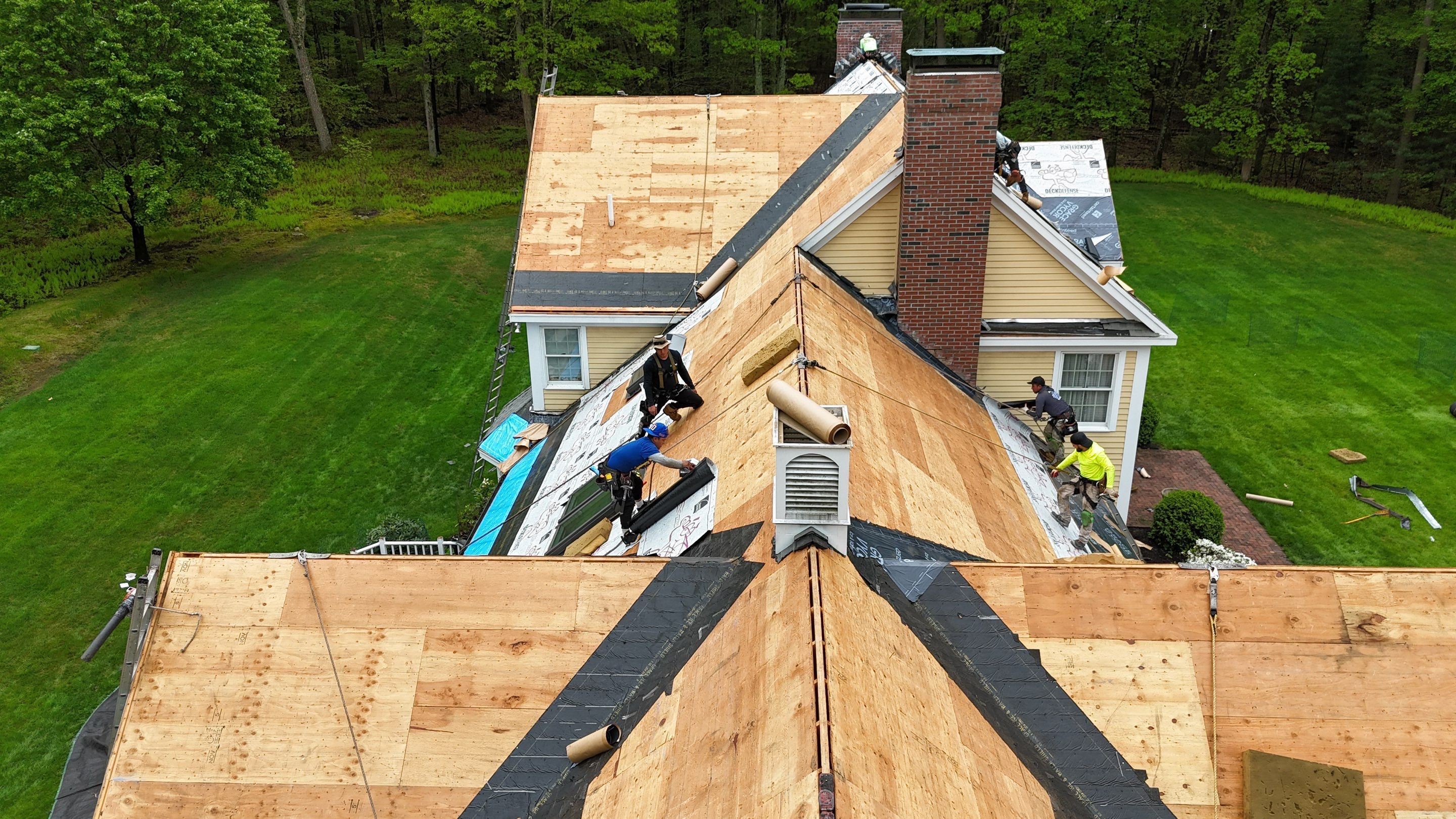 Roof Replacement with Owens Corning Shingles and Copper Flashing by Mighty Dog Roofing of Greater Middlesex County