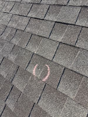 Hail Damage Roof Inspection in Oklahoma City, OK