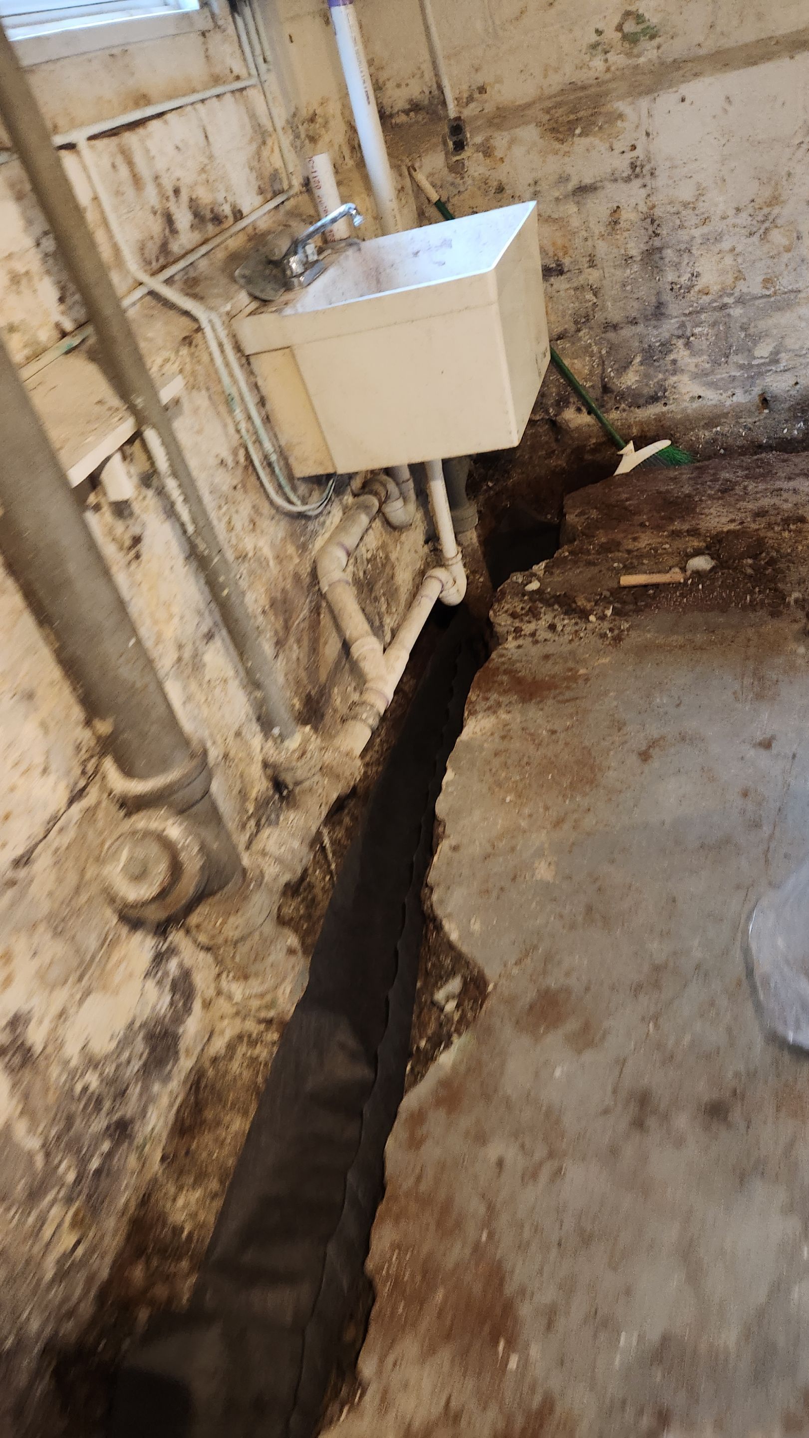 Interior French Drain South Orange, NJ by Pure Service Pro, LLC 