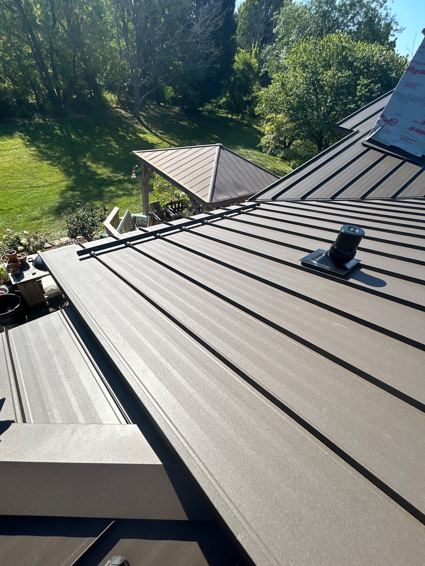 Textured Burnished slate standing seam by Stellar Roofing