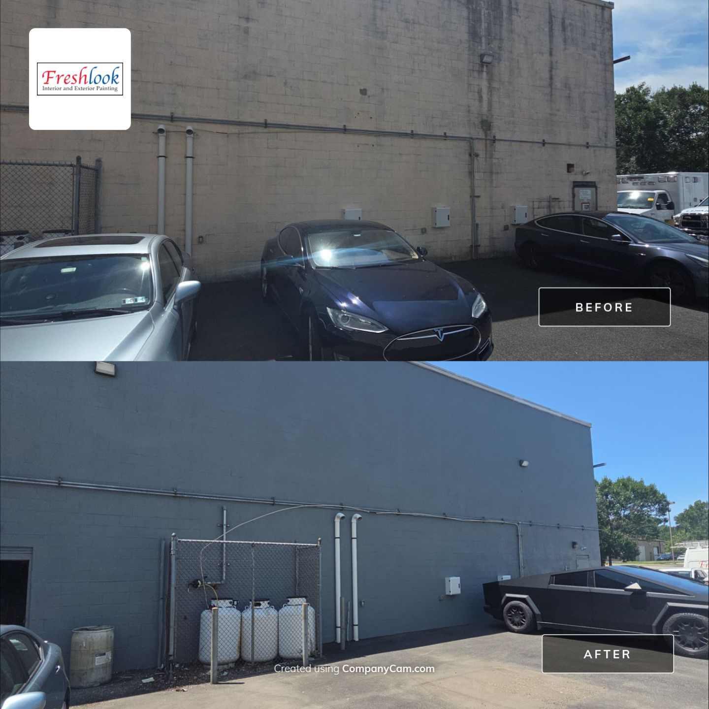 Commercial Exterior Painting Project in Springfield, PA by Freshlook Painting
