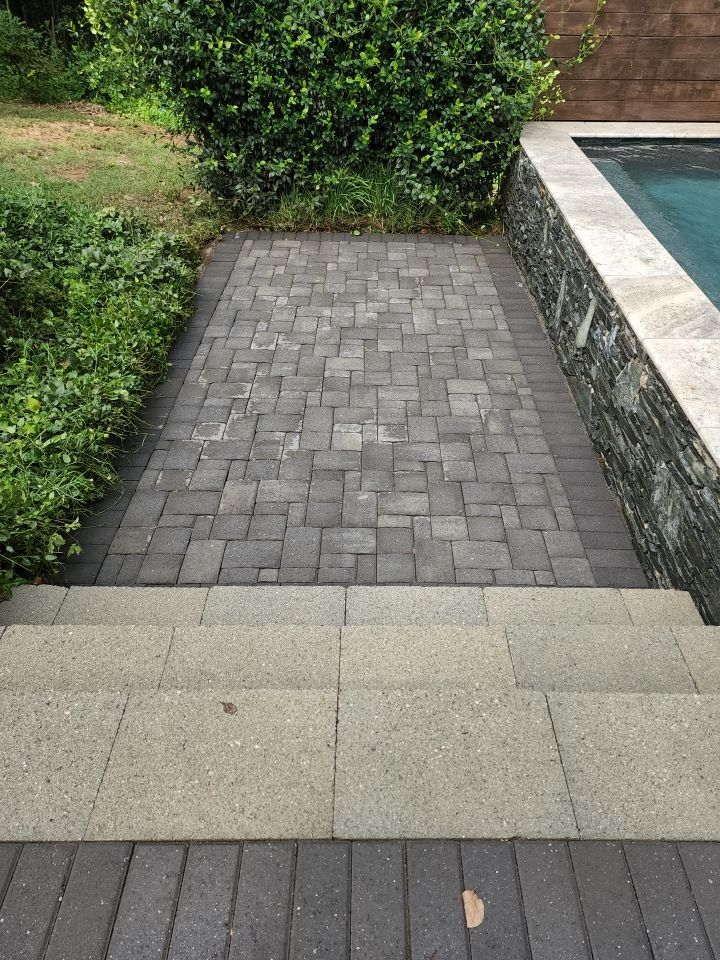 concrete Clean using cleaner by G&H Home Tech Pros LLC