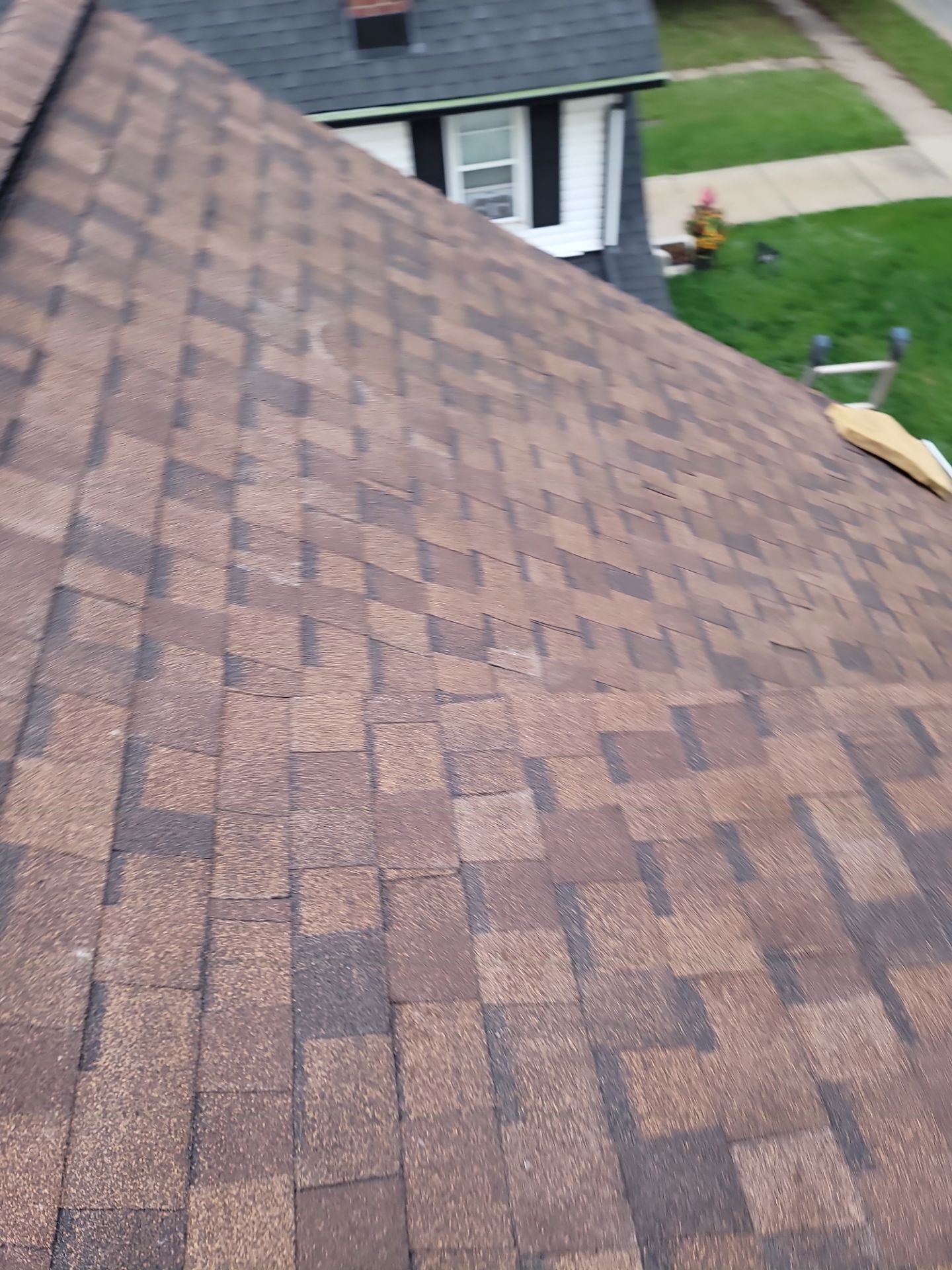 Atlas Pinnacle, Color, Burnt Hickory, Drip Edge, Color, Royal Brown by Eagle Eye Roofing