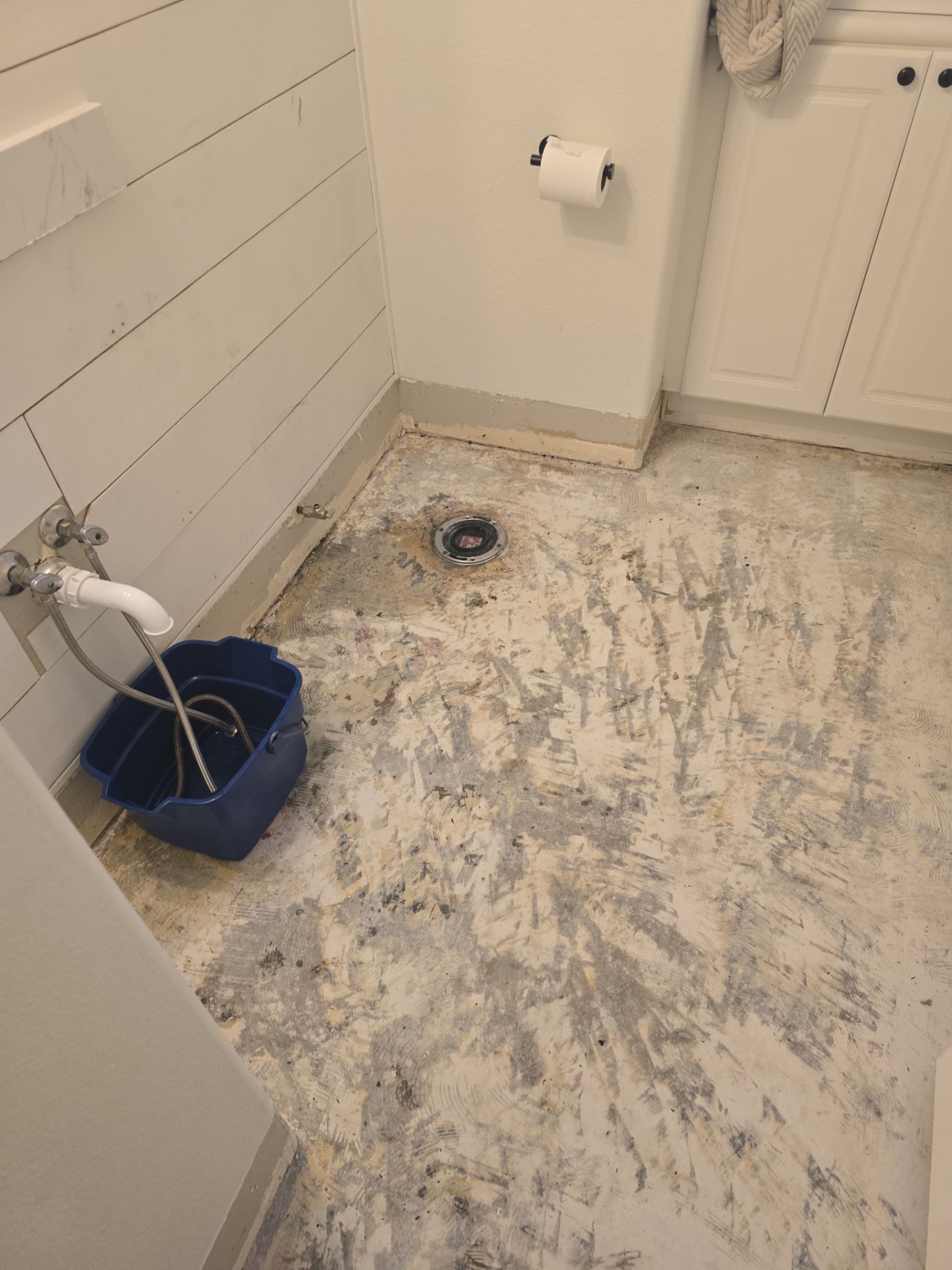 Installed Toilet Trim and Flange.  by Us Plumbing 