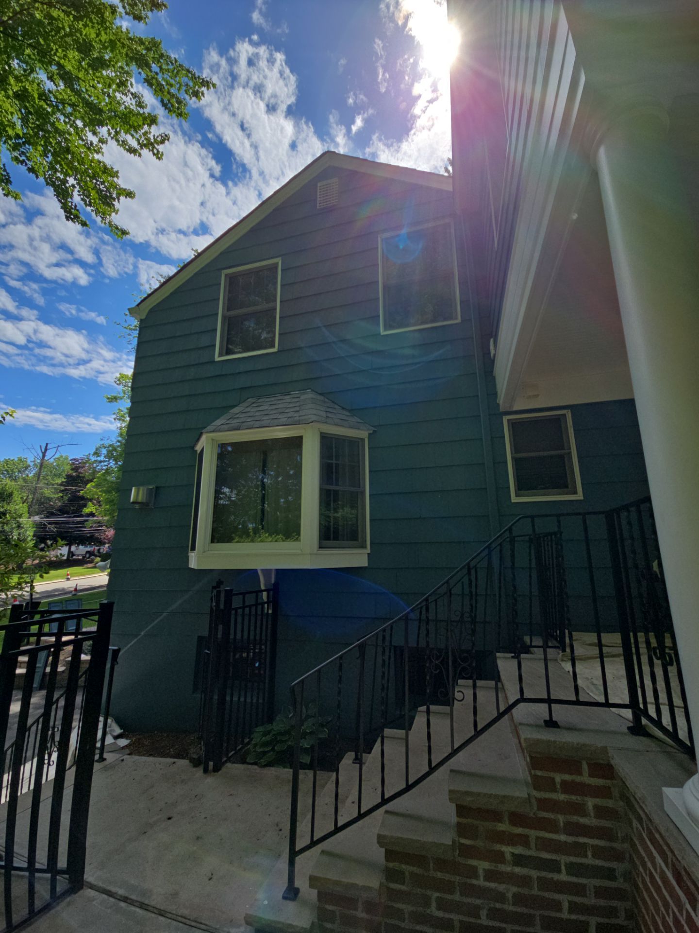 Exterior Painting and Cedar Shingle Siding Repair in Cedar Grove by Spectrum Painting, LLC