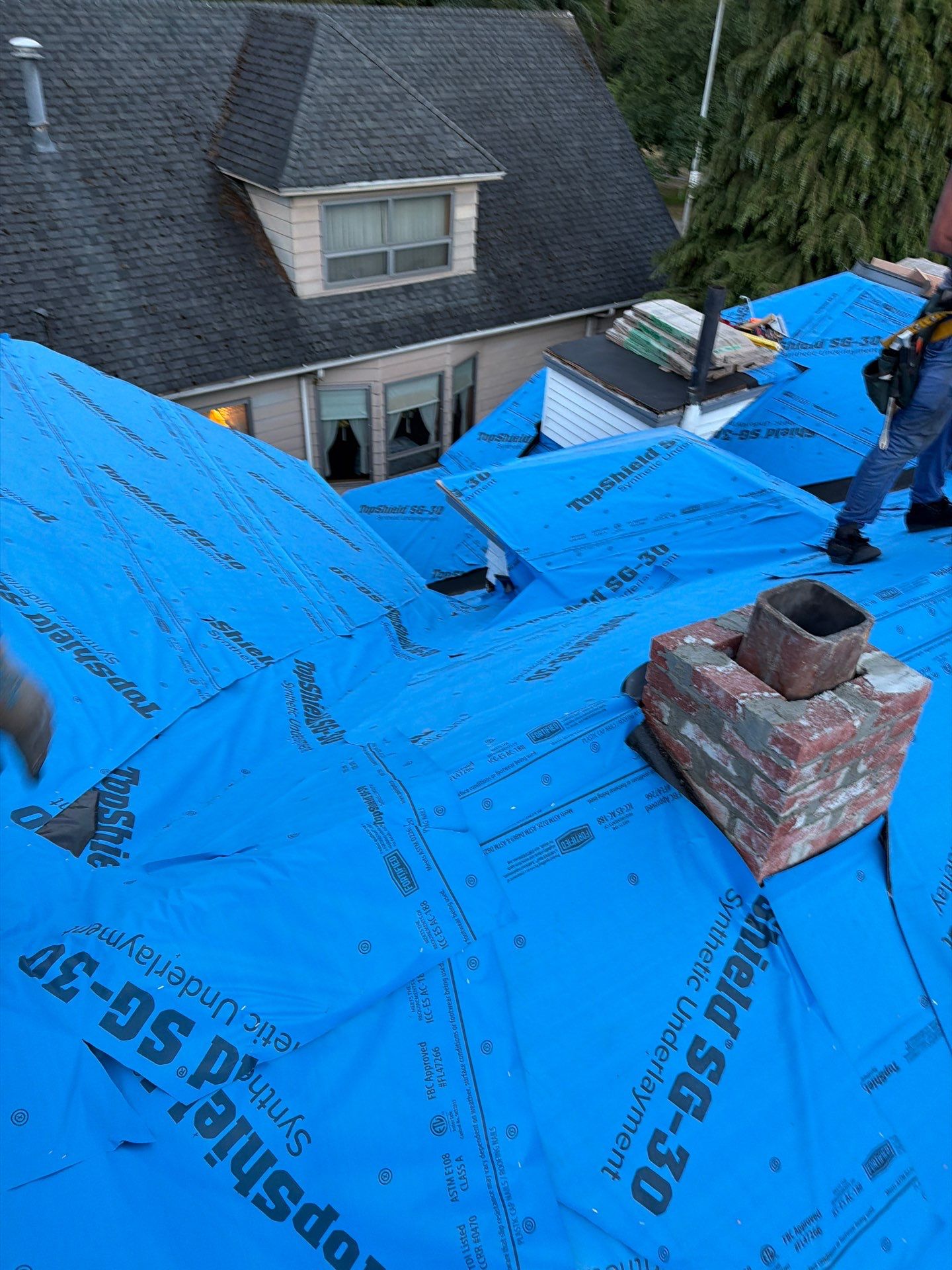 Residential Roofing Installation using GAF HDZ Shingles by Roofing Formula LLC