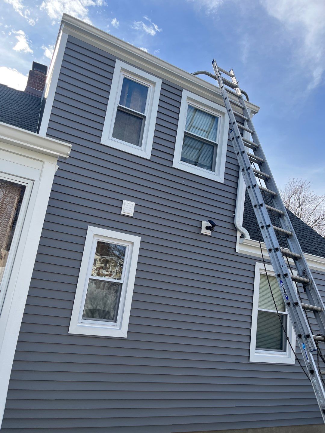 Siding Installation using Certainteed Monogram Charcoal Gray by A Plus Exterior