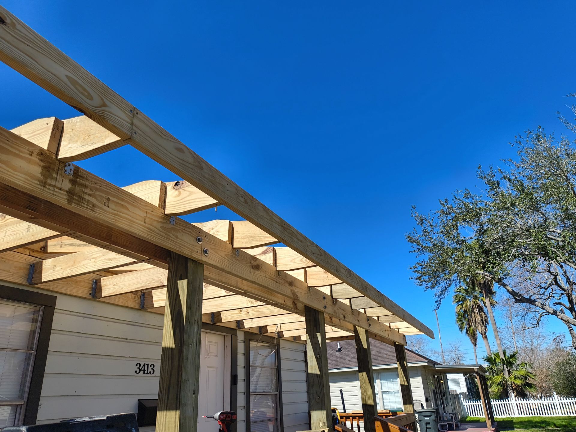 Over Engineered Patio by Bayfront Roofing and Construction
