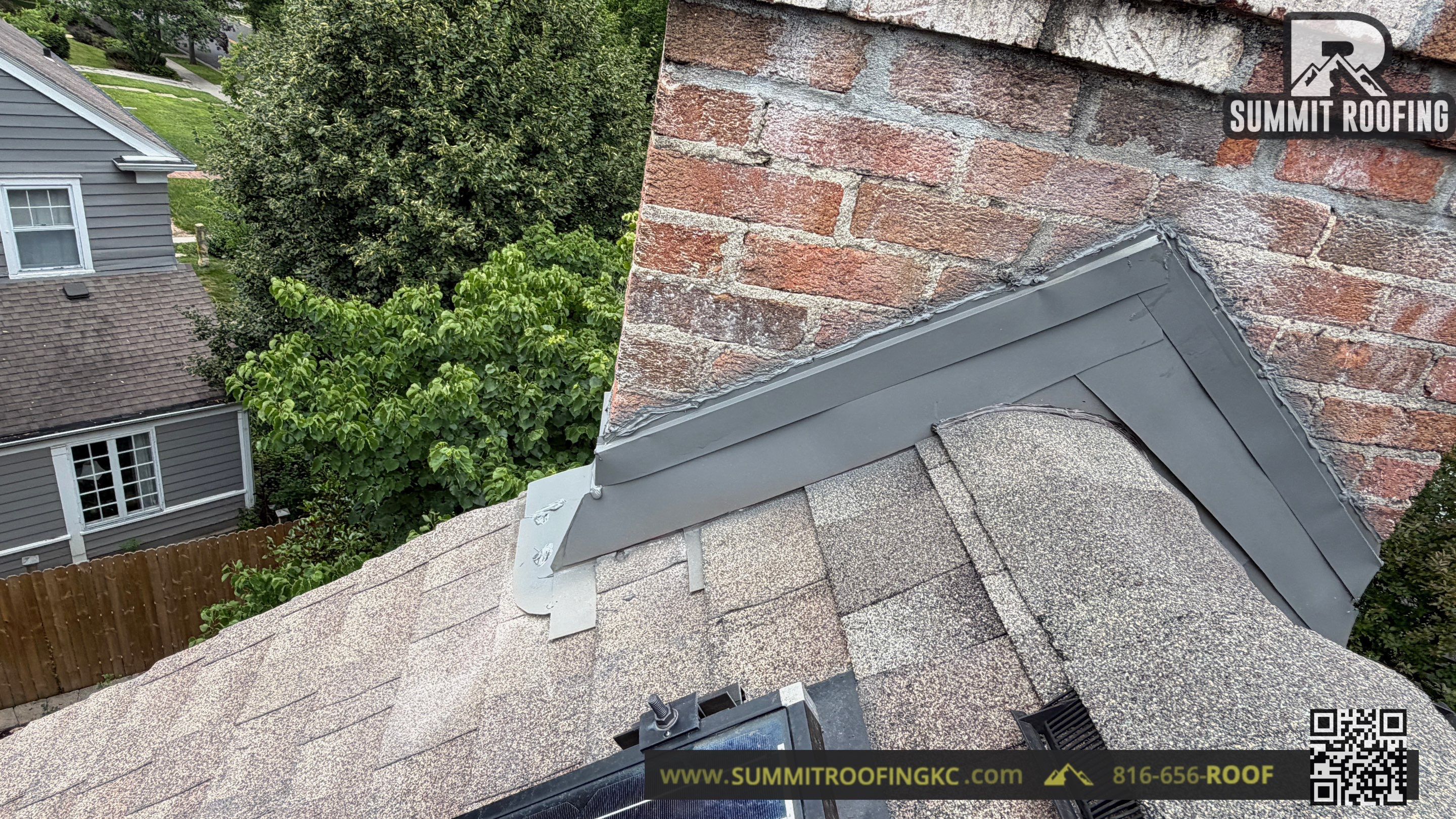 Chimney Flashing and Masonry Repair in Kansas City by Summit Roofing