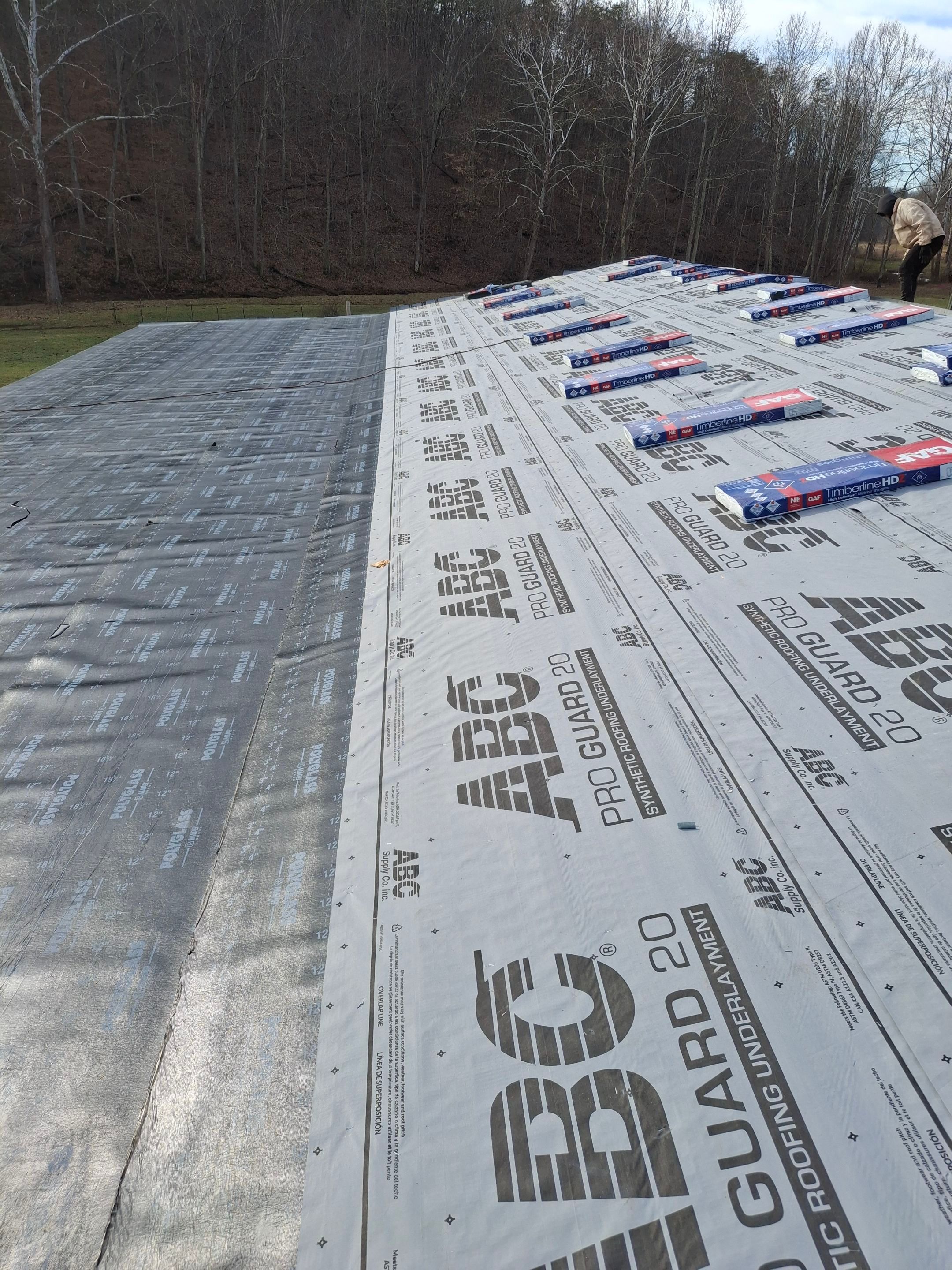 Residential Roofing Installation using GAF Timberline HDZ Charcoal by Rainstoppers Roofing