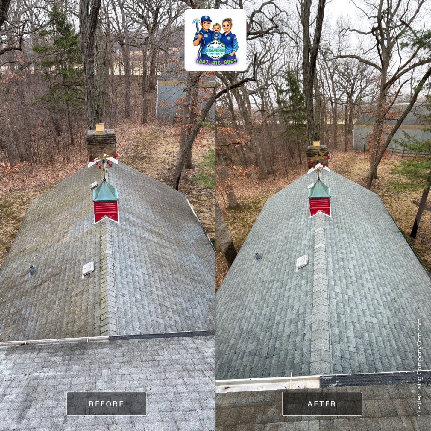 Project in Mundelein by Simmons Power & Soft Washing