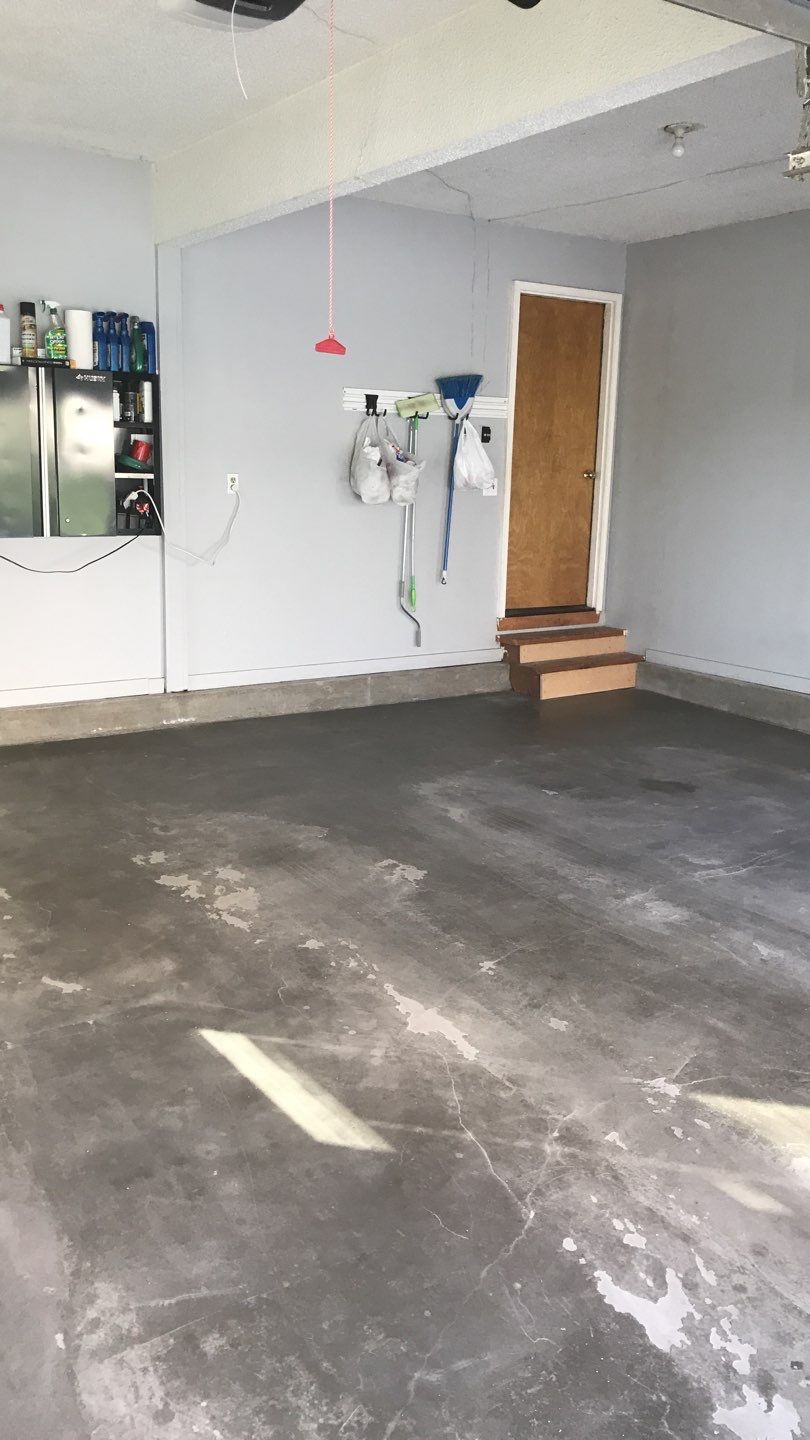 Garage using Slate Stone by Select Painting, Coatings & Garage Cabinets