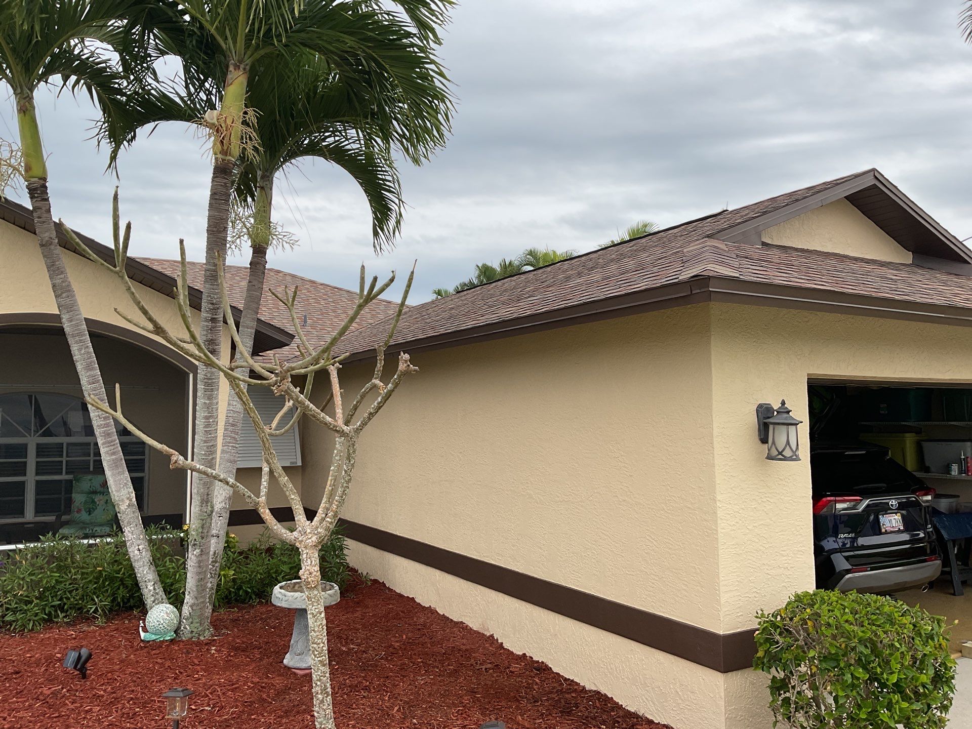 Musket Brown Seamless Gutters using Royal Brown by Gutter Professors