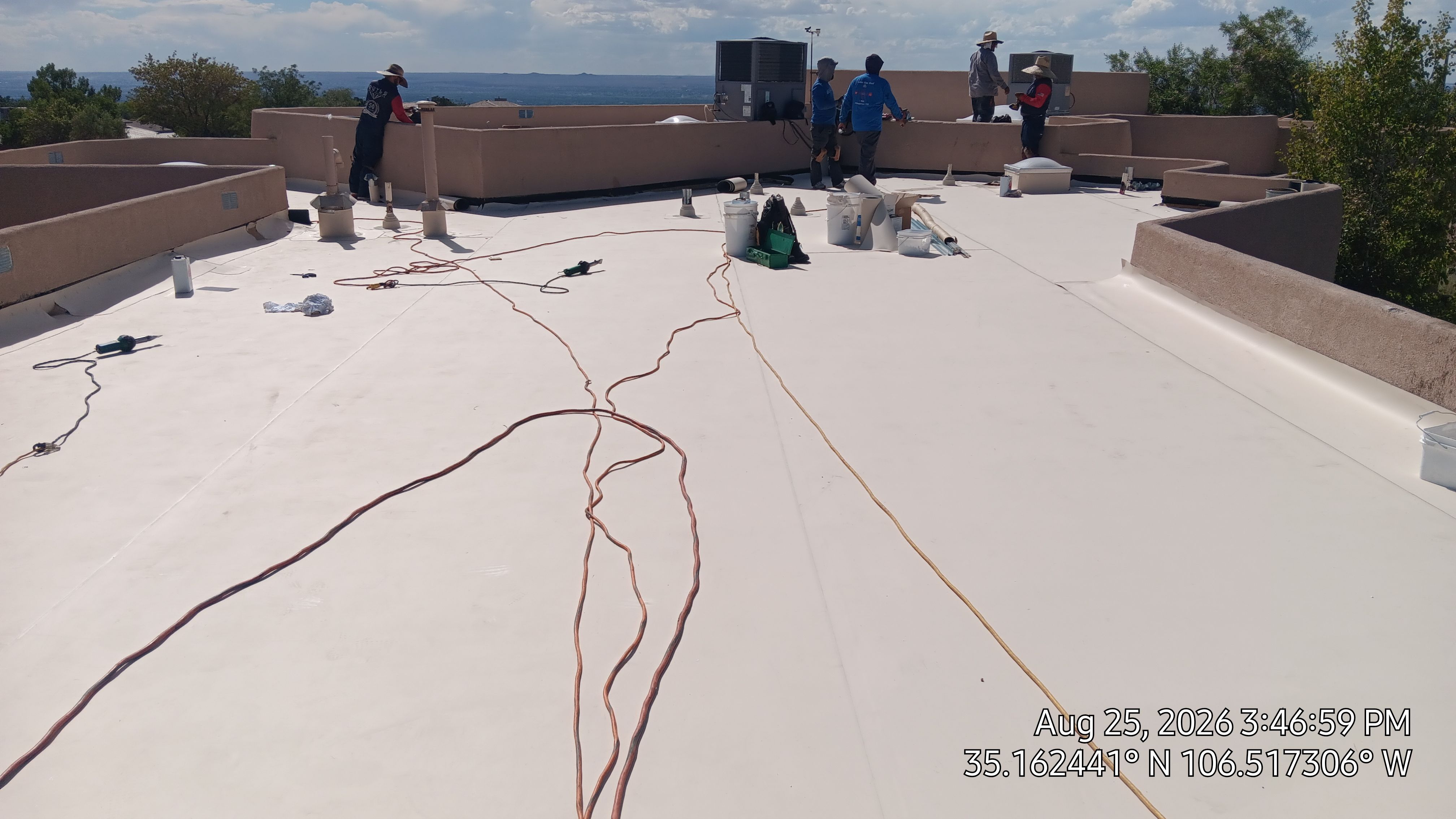 TPO Roof Replacement and Wood Repair in Albuquerque by Doyle Roof Masters Inc
