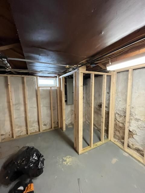 Basement framing and drywall install by Freedom Handyman Services
