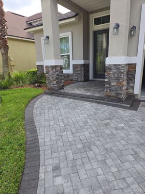 Paver Driveway using Concrete Sealant