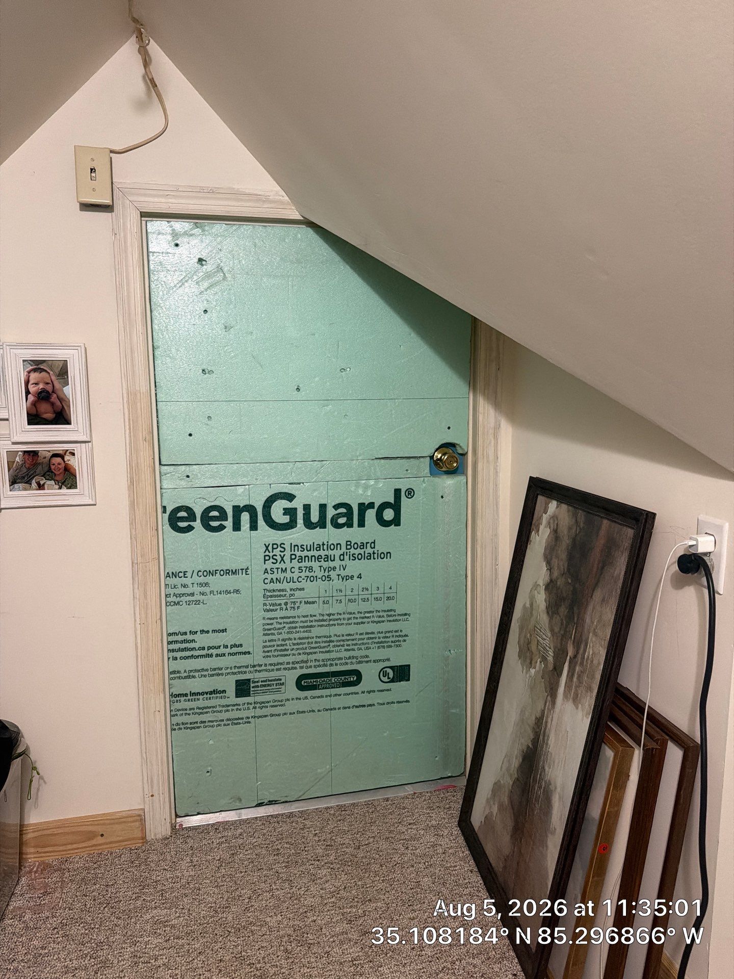 Attic Knee Wall Insulation and Access Door Sealing in Chattanooga by CompanyCam Sales Demo