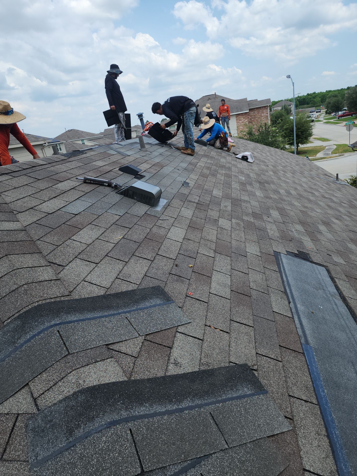 Hail Damage using Owen's Corning Duration (Lifetime) Shingles by Roof Repair Company
