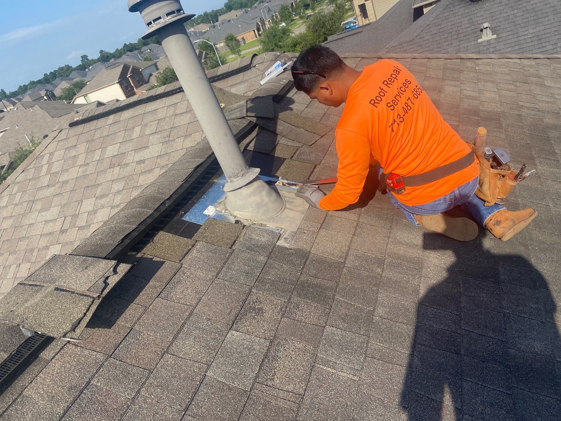 Hail Damage using Owen's Corning Duration (Lifetime) Shingles by Roof Repair Company