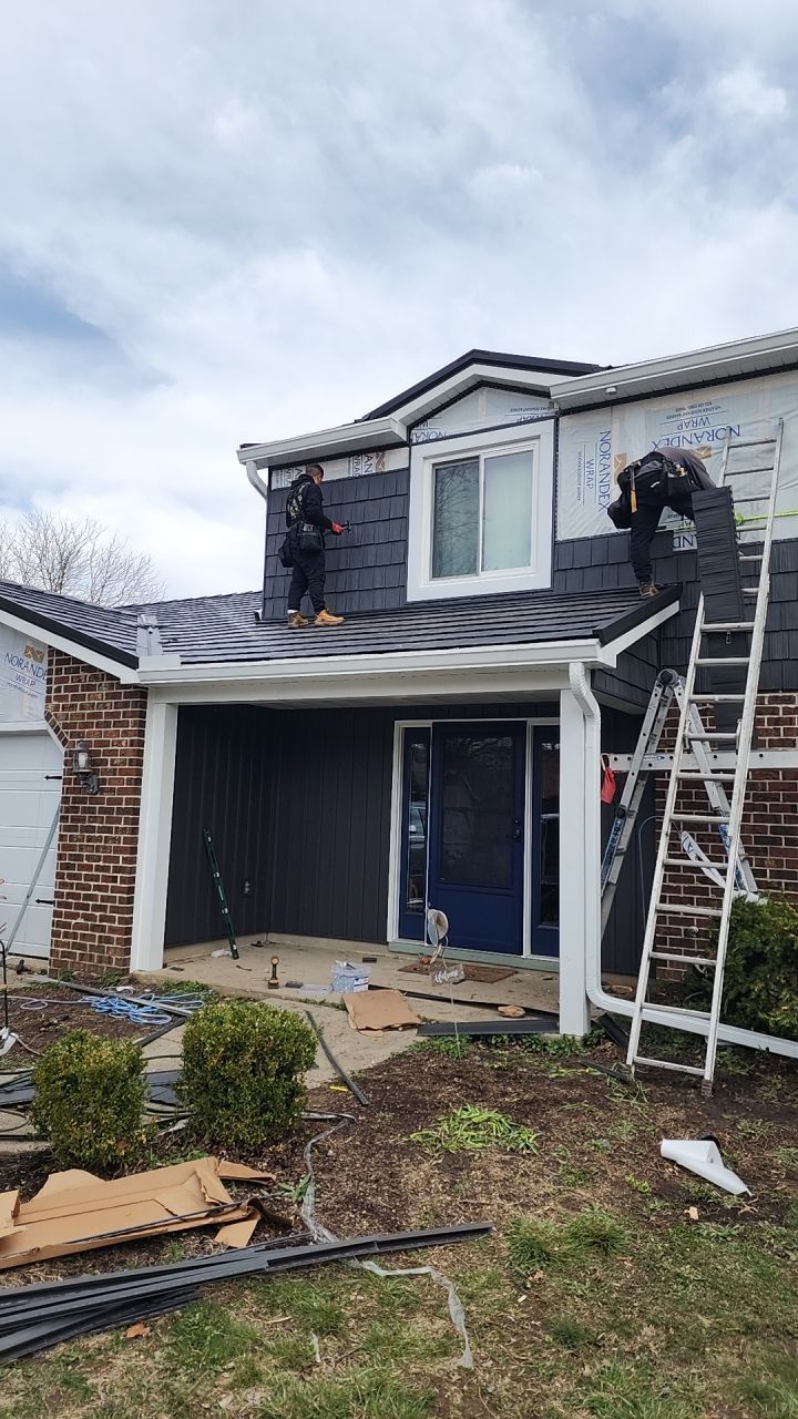 Full Exterior Home Transformation – Metal Slate Roof in Fort Wayne, IN by 4Ever Metal Roofing