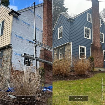 Siding Installation using Certainteed Vinyl Cedar Impressions